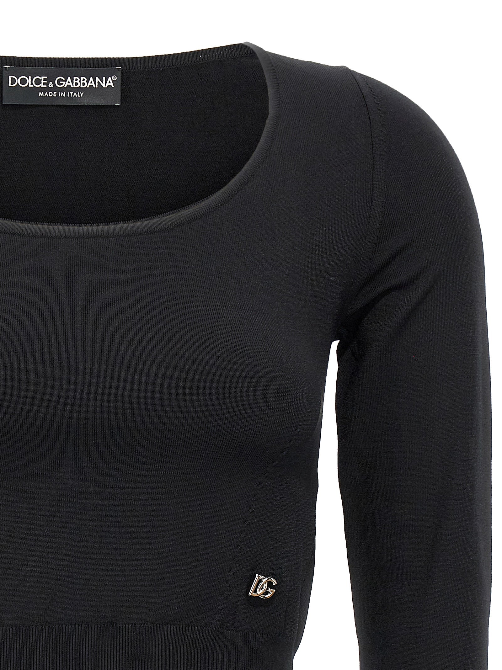 Dolce & Gabbana Logo Cropped Sweater