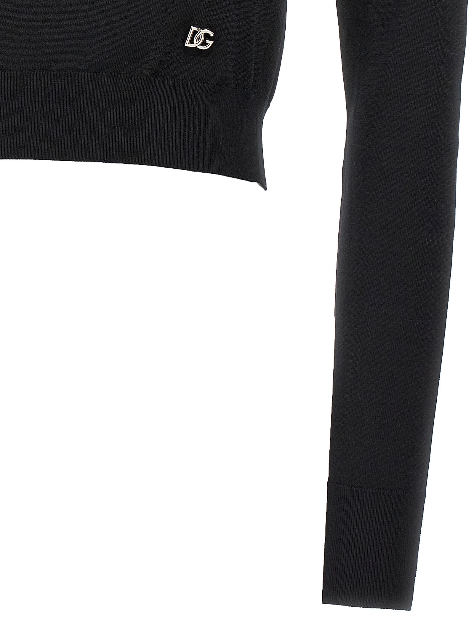 Dolce & Gabbana Logo Cropped Sweater