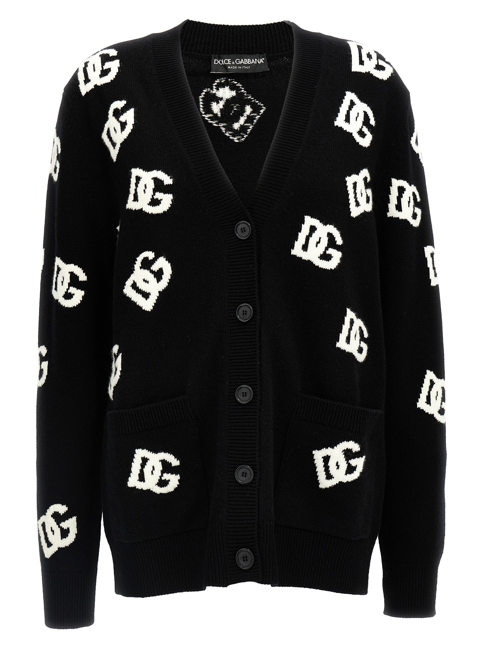Dolce & Gabbana Jacquard Logo Cardigan