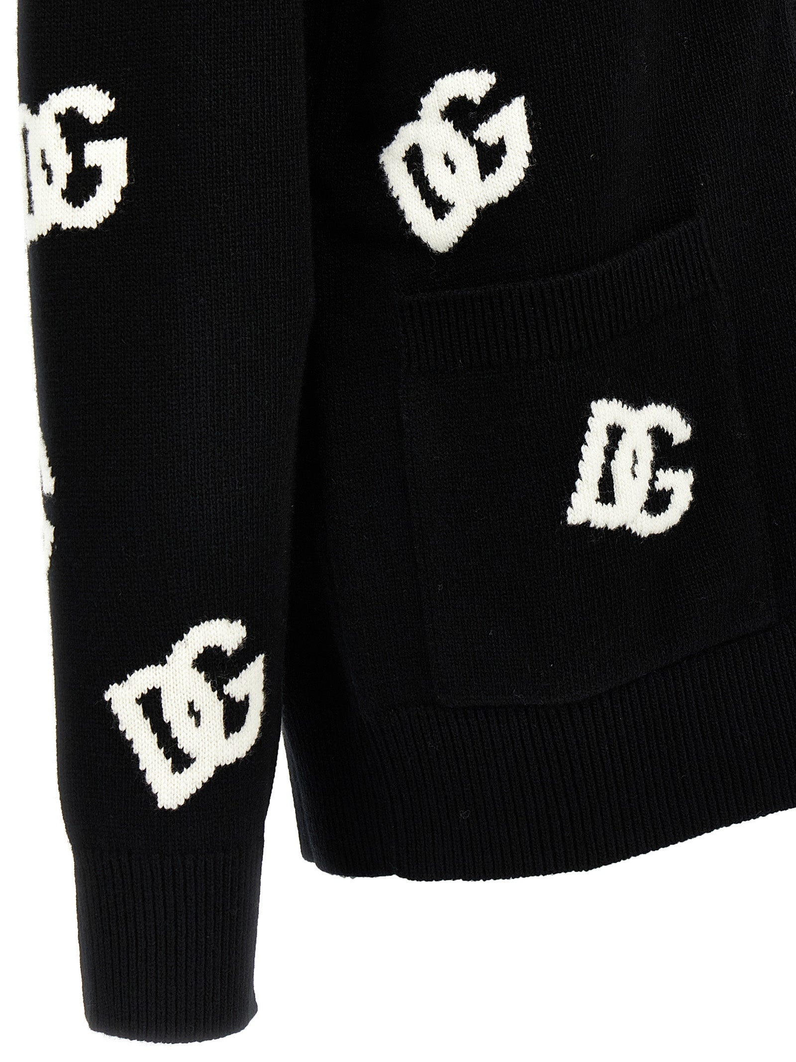 Dolce & Gabbana Jacquard Logo Cardigan