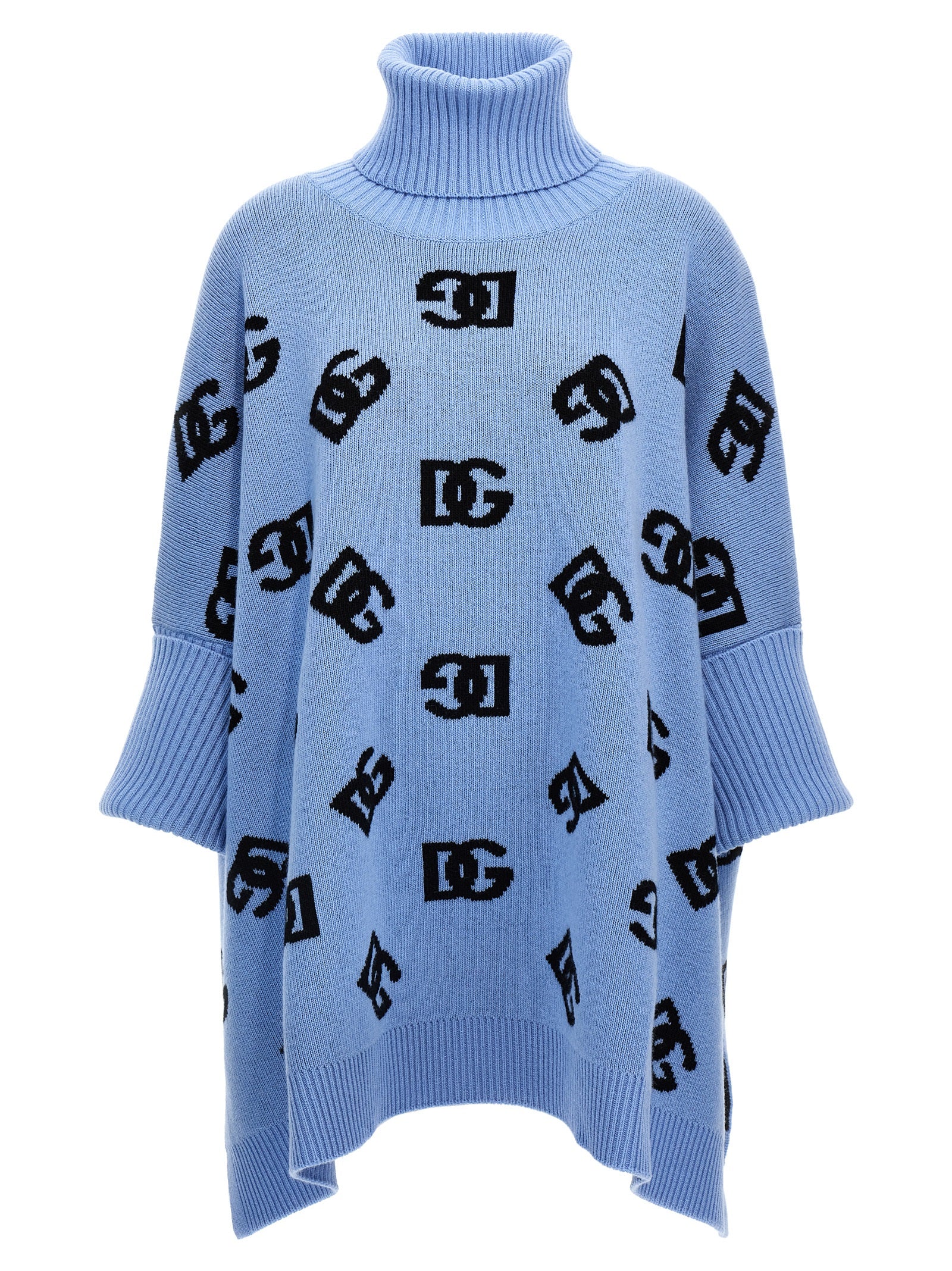 Dolce & Gabbana Jacquard Logo Poncho