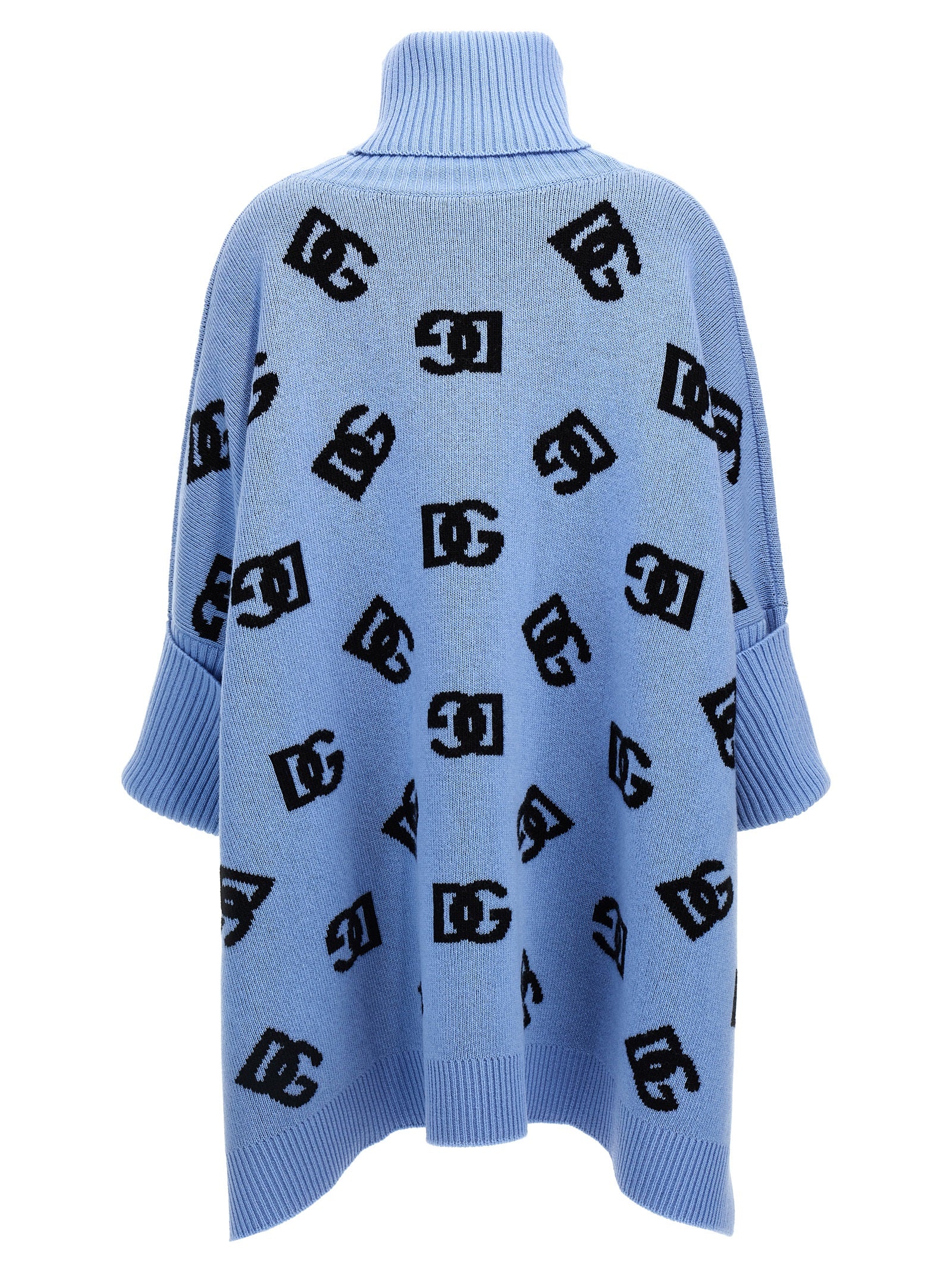 Dolce & Gabbana Jacquard Logo Poncho