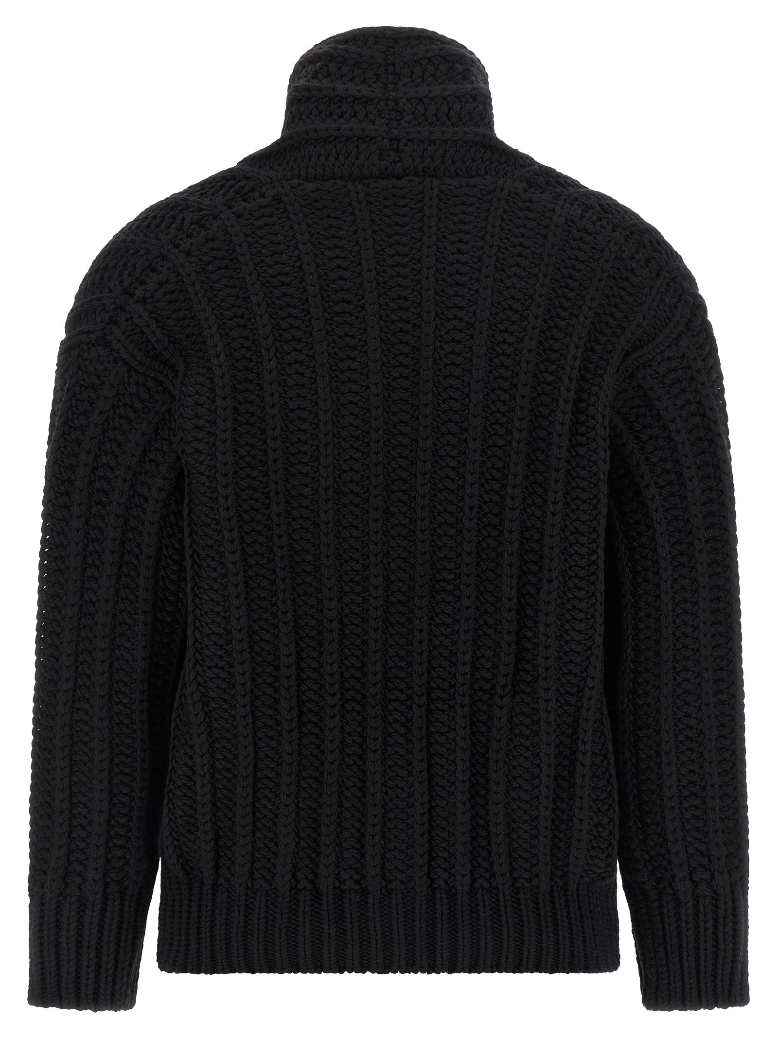 Dolce & Gabbana Coarse Wool Cardigan