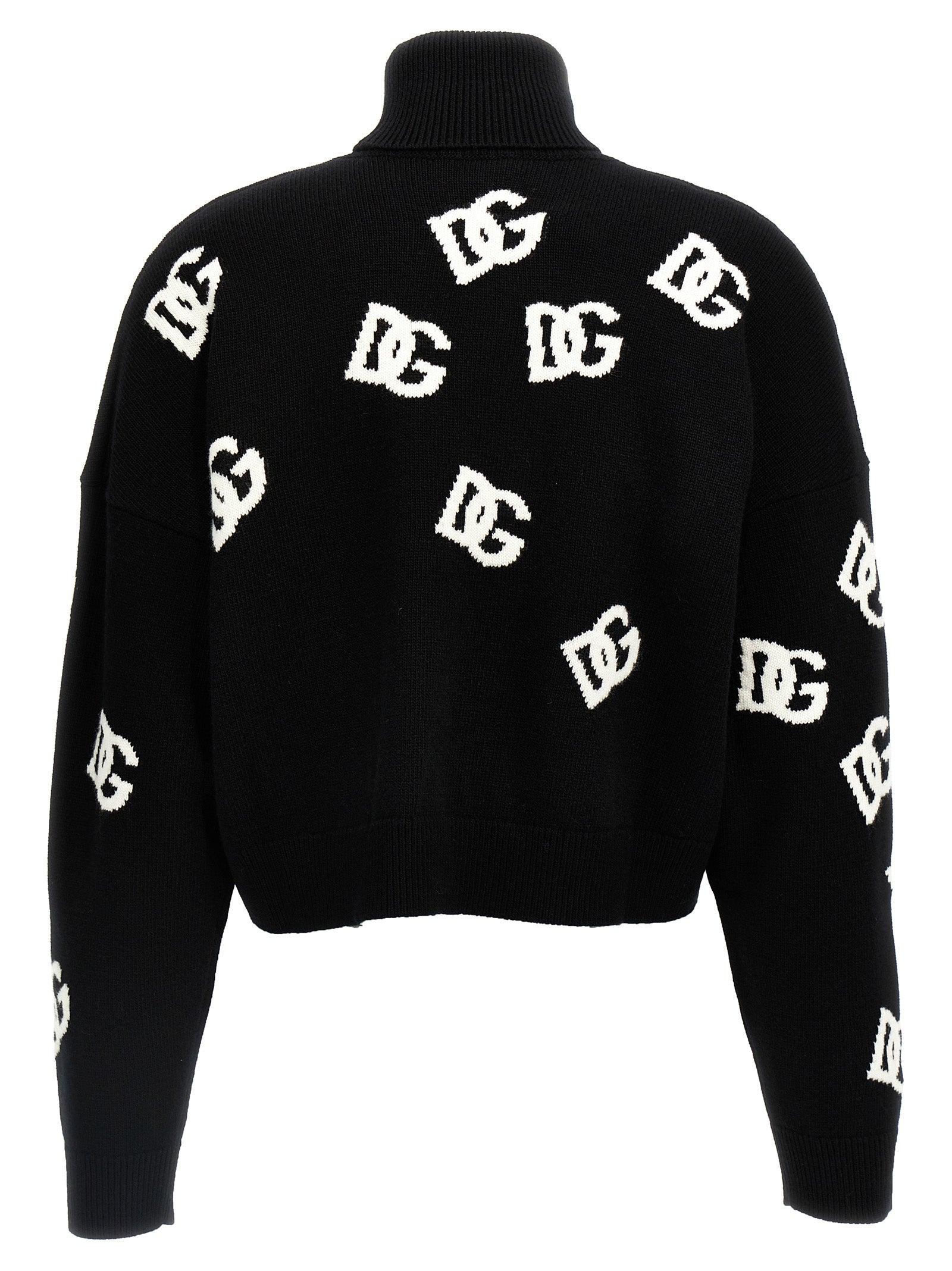 Dolce & Gabbana Jacqurd Logo Sweater