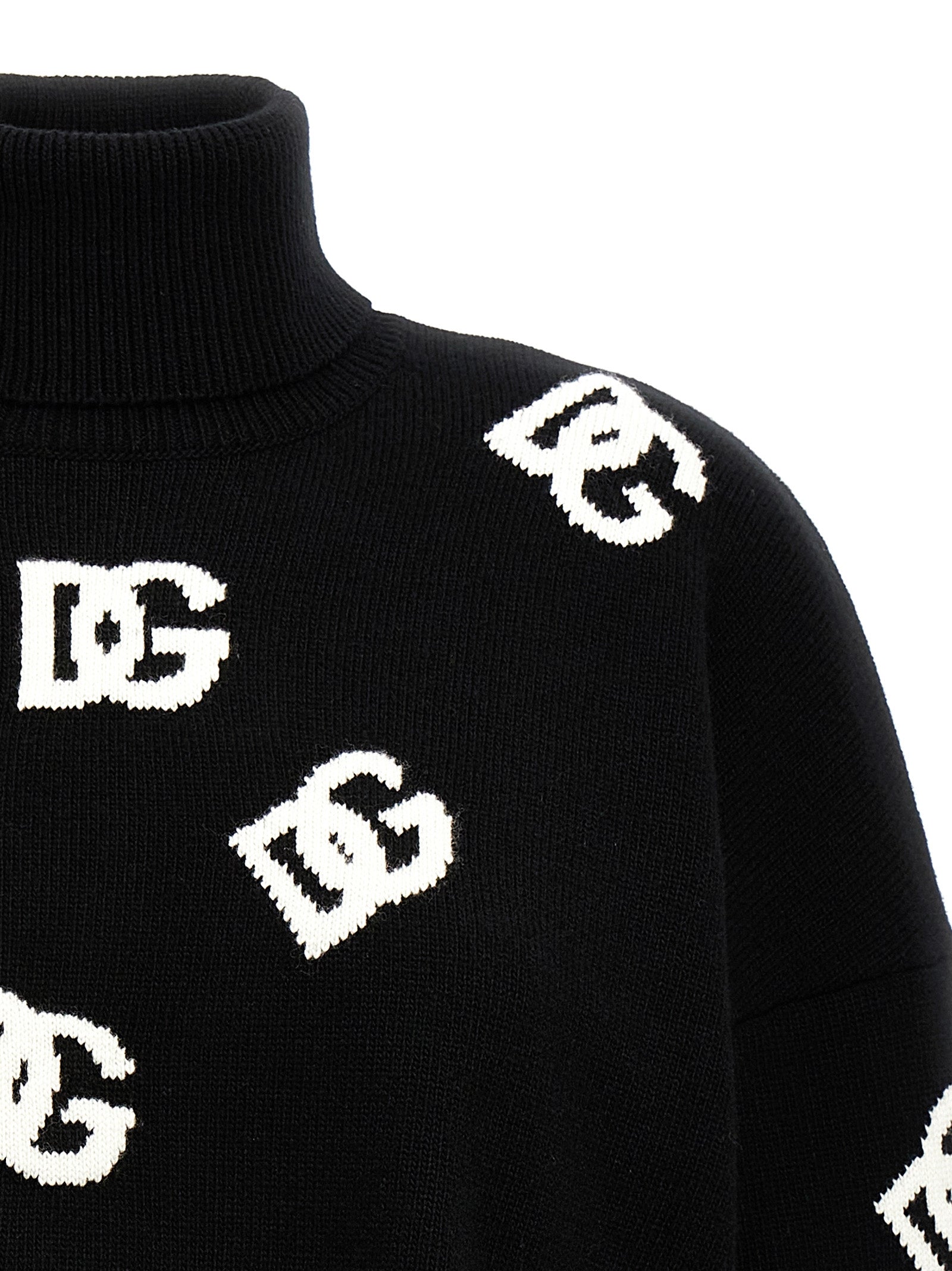 Dolce & Gabbana Jacqurd Logo Sweater