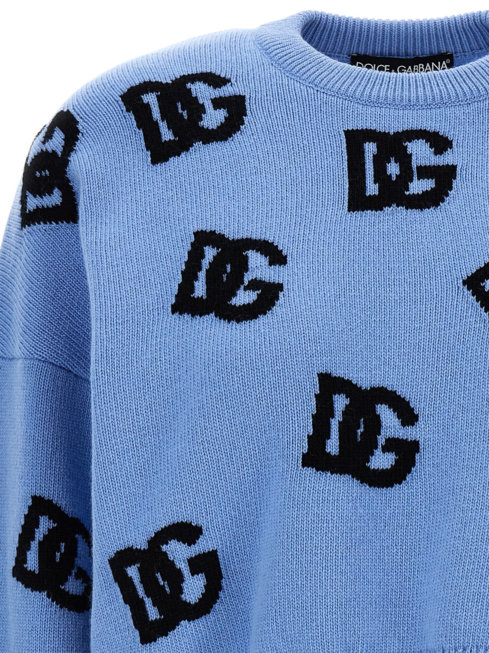 Dolce & Gabbana Jacquard Logo Sweater