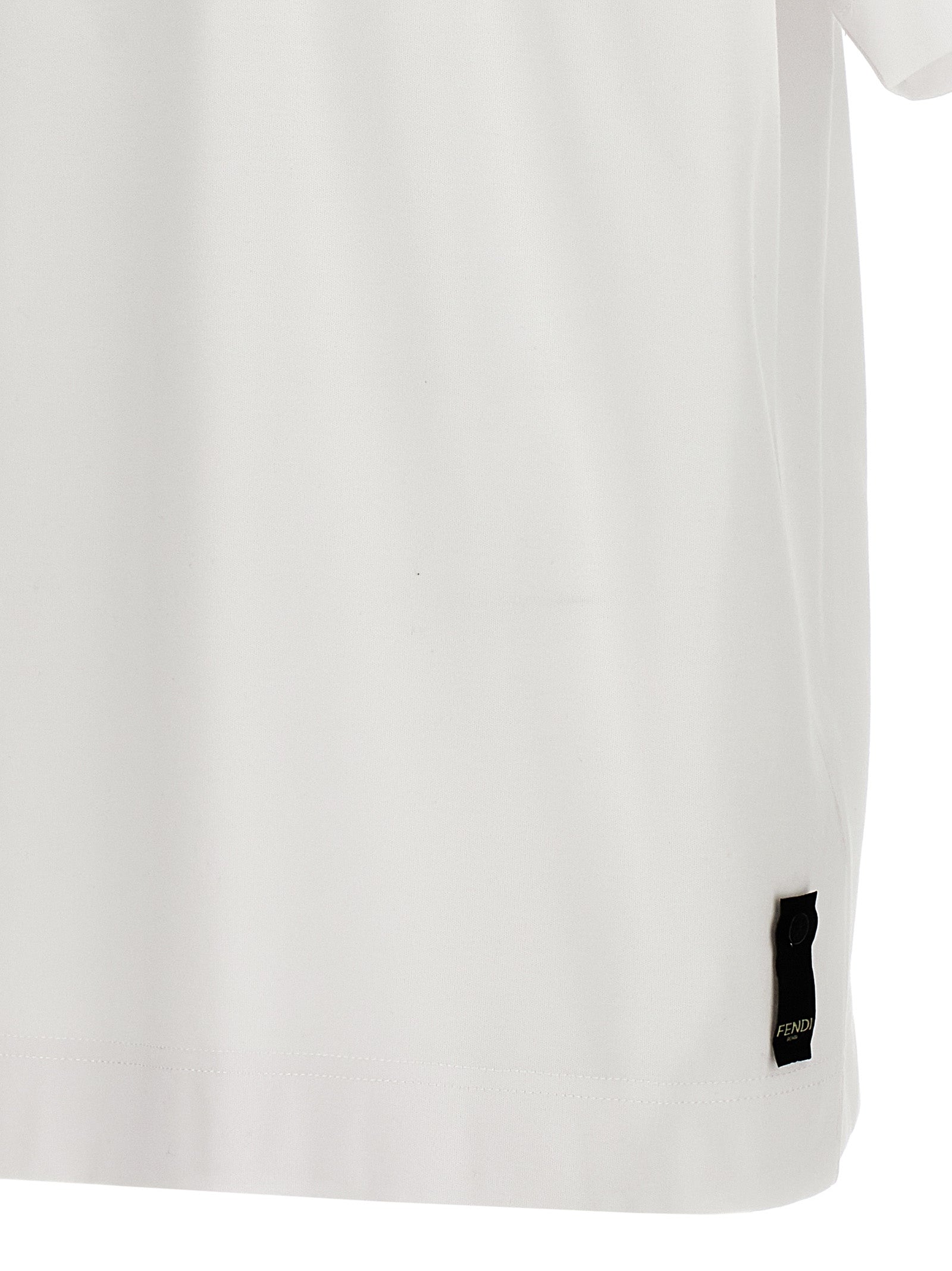 Fendi Logo Embroidery T-Shirt