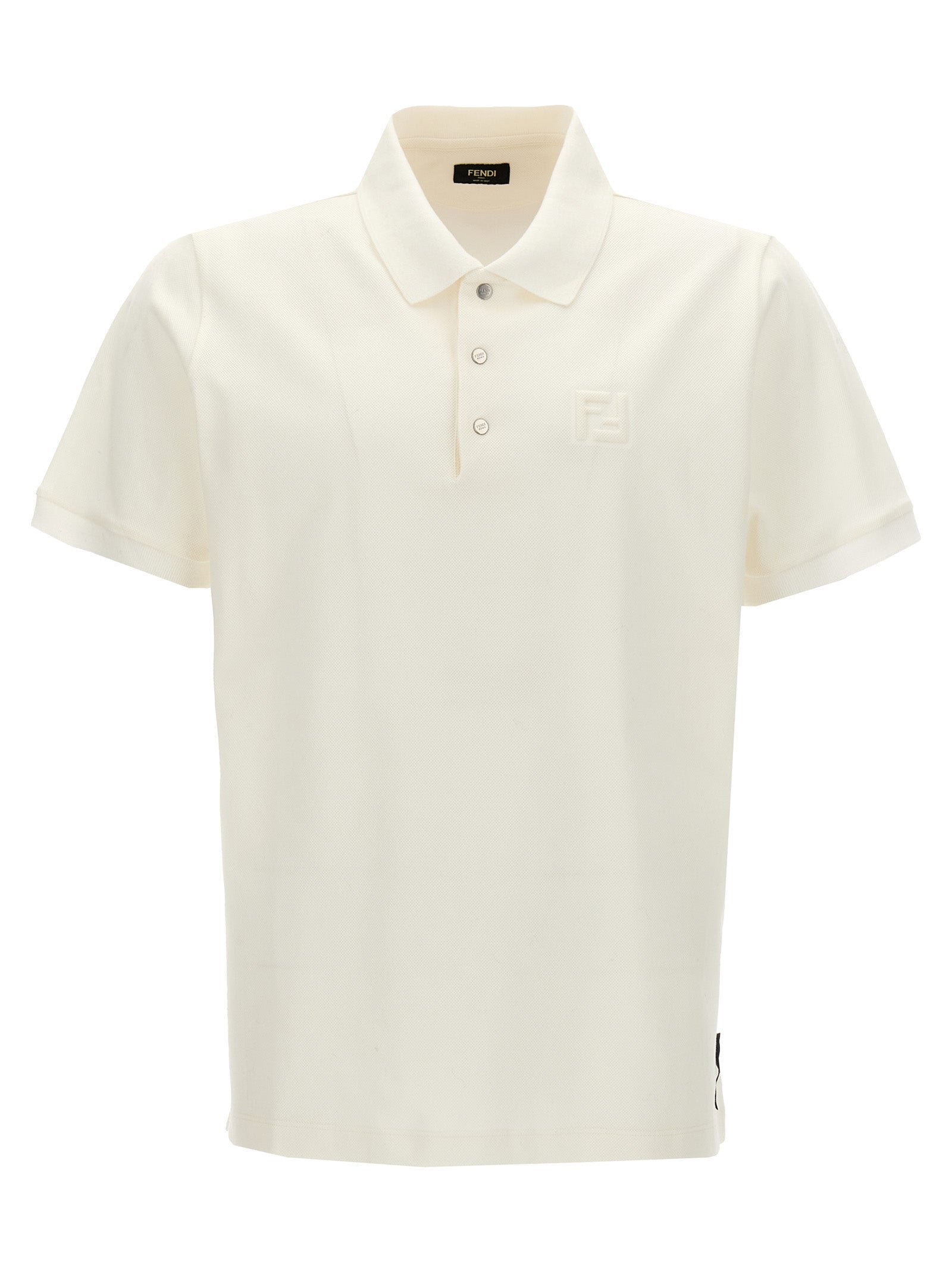 Fendi 'Embossed' Polo Shirt