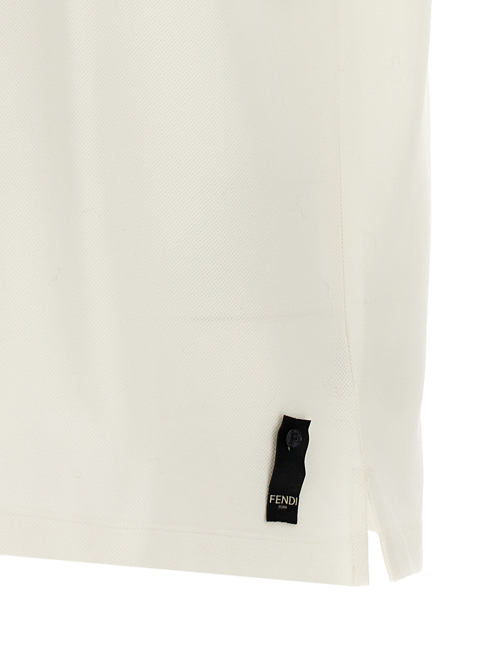 Fendi 'Embossed' Polo Shirt