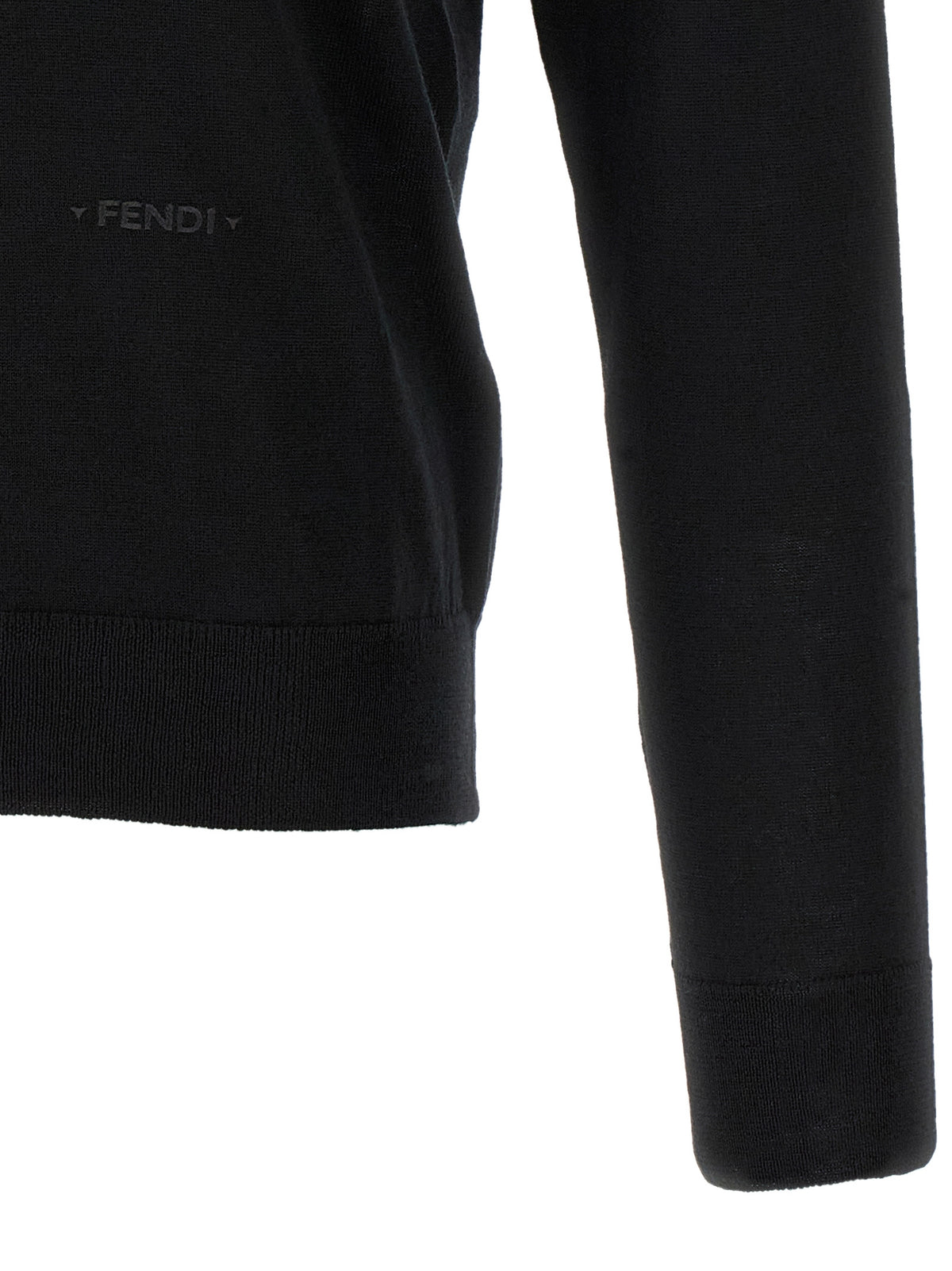 Fendi Yellow Stitching Polo Shirt With Visible Thread