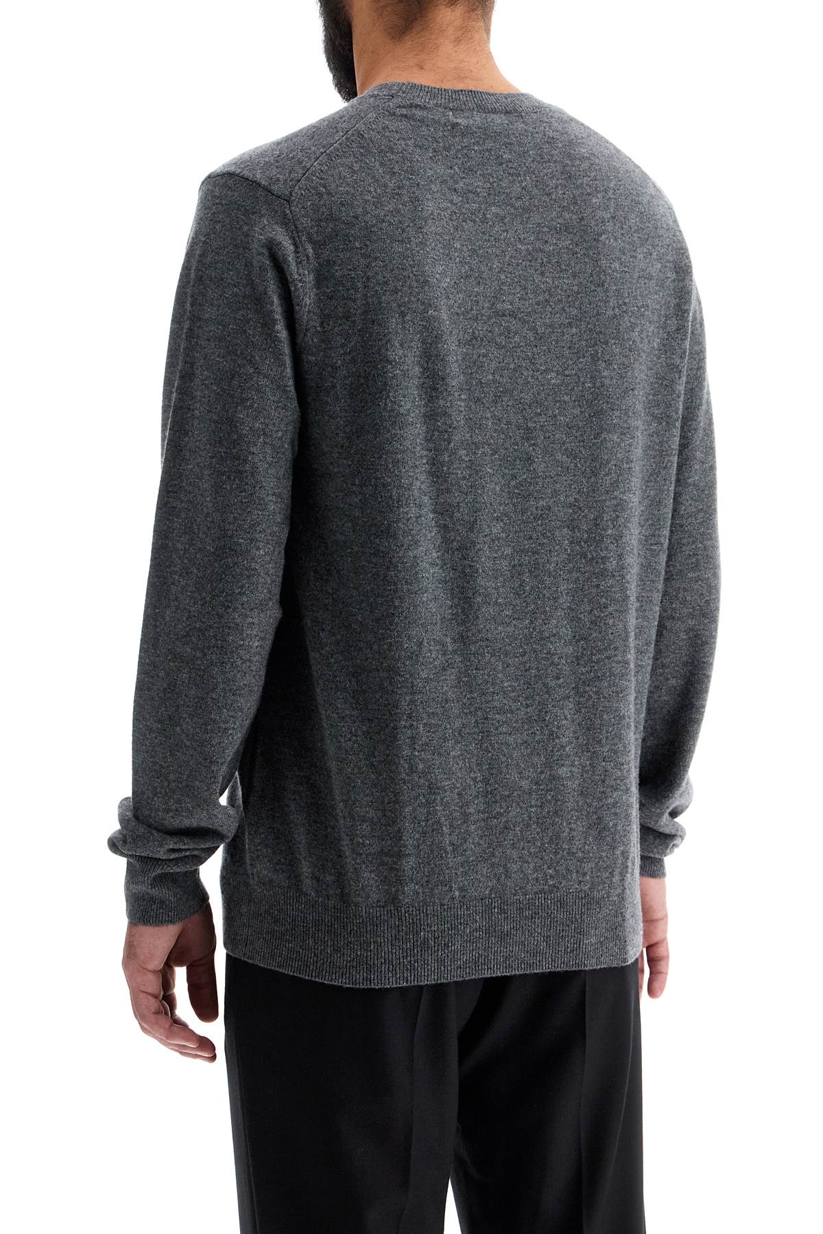 Comme Des Garcons Shirt Wool Crewneck Pullover Grey