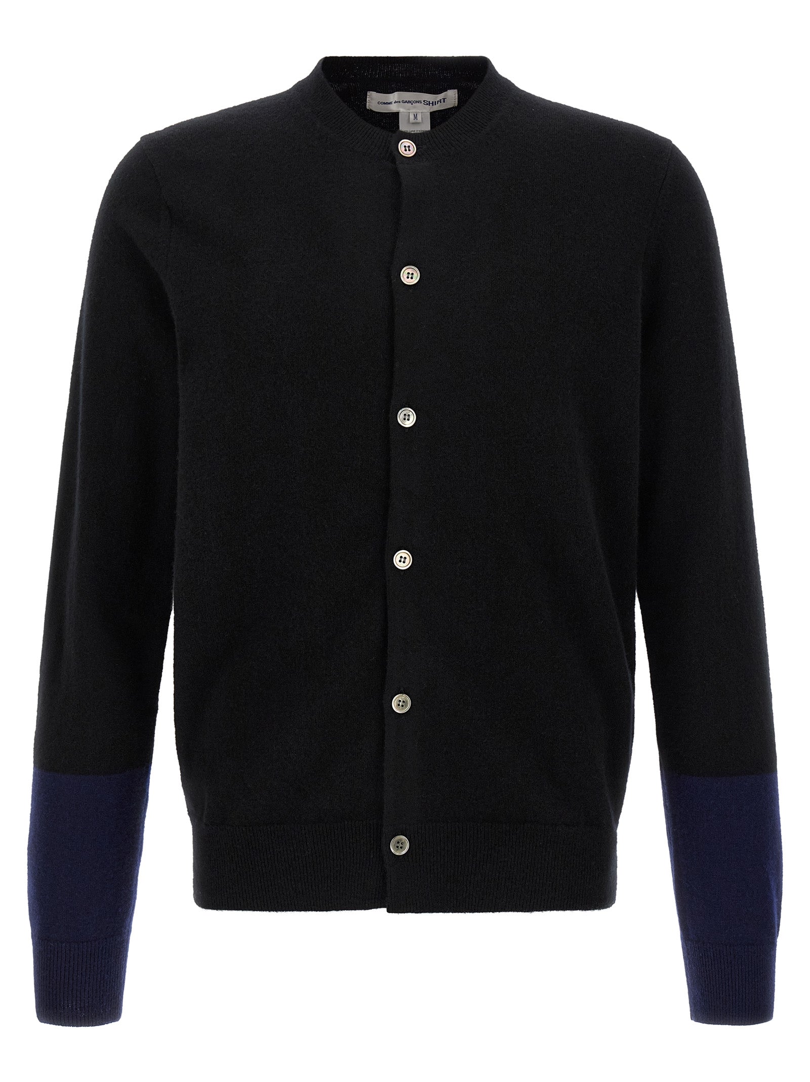 Comme Des Garcons Shirt Color-Block Detail Cardigan