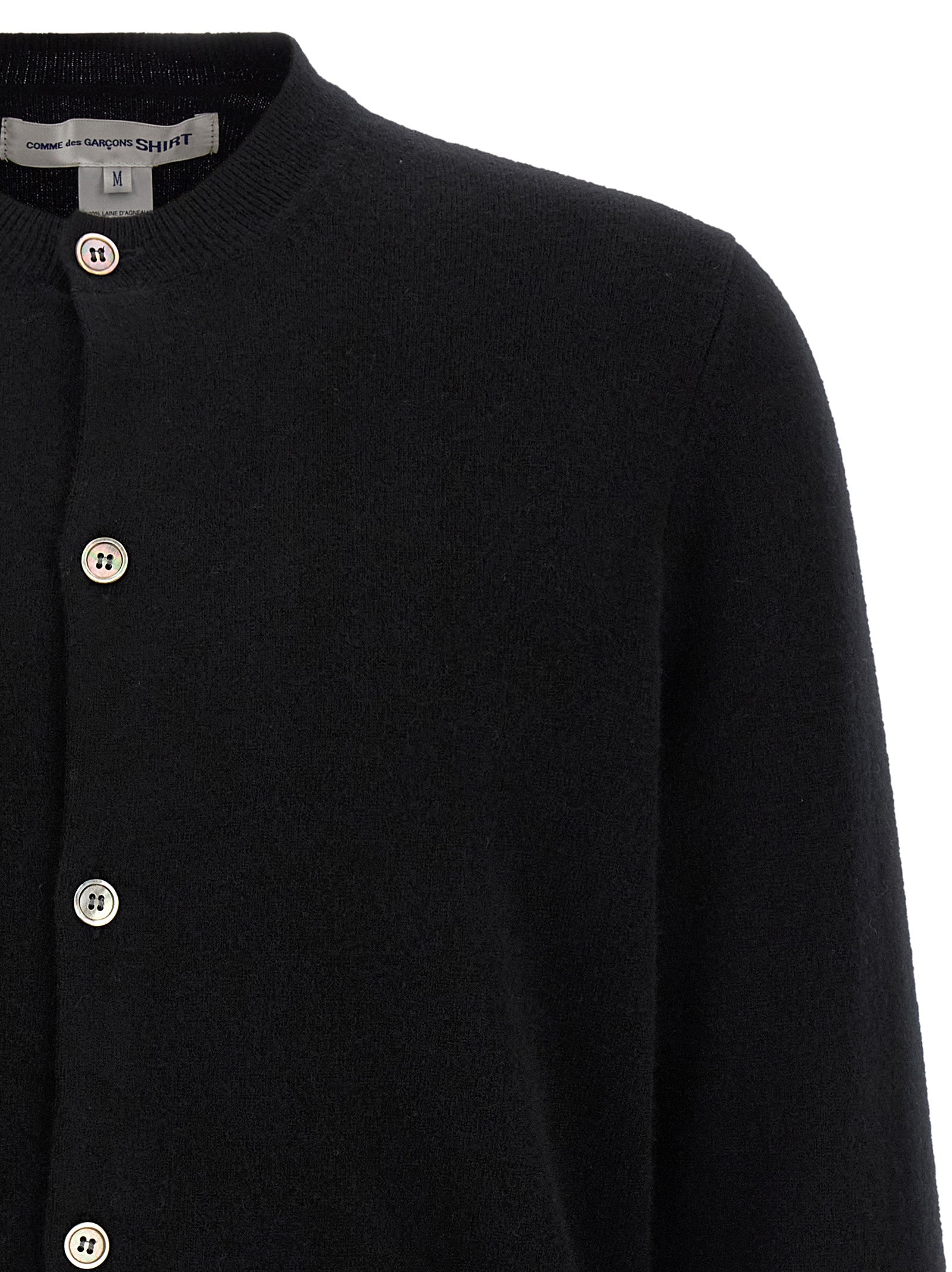 Comme Des Garcons Shirt Color-Block Detail Cardigan
