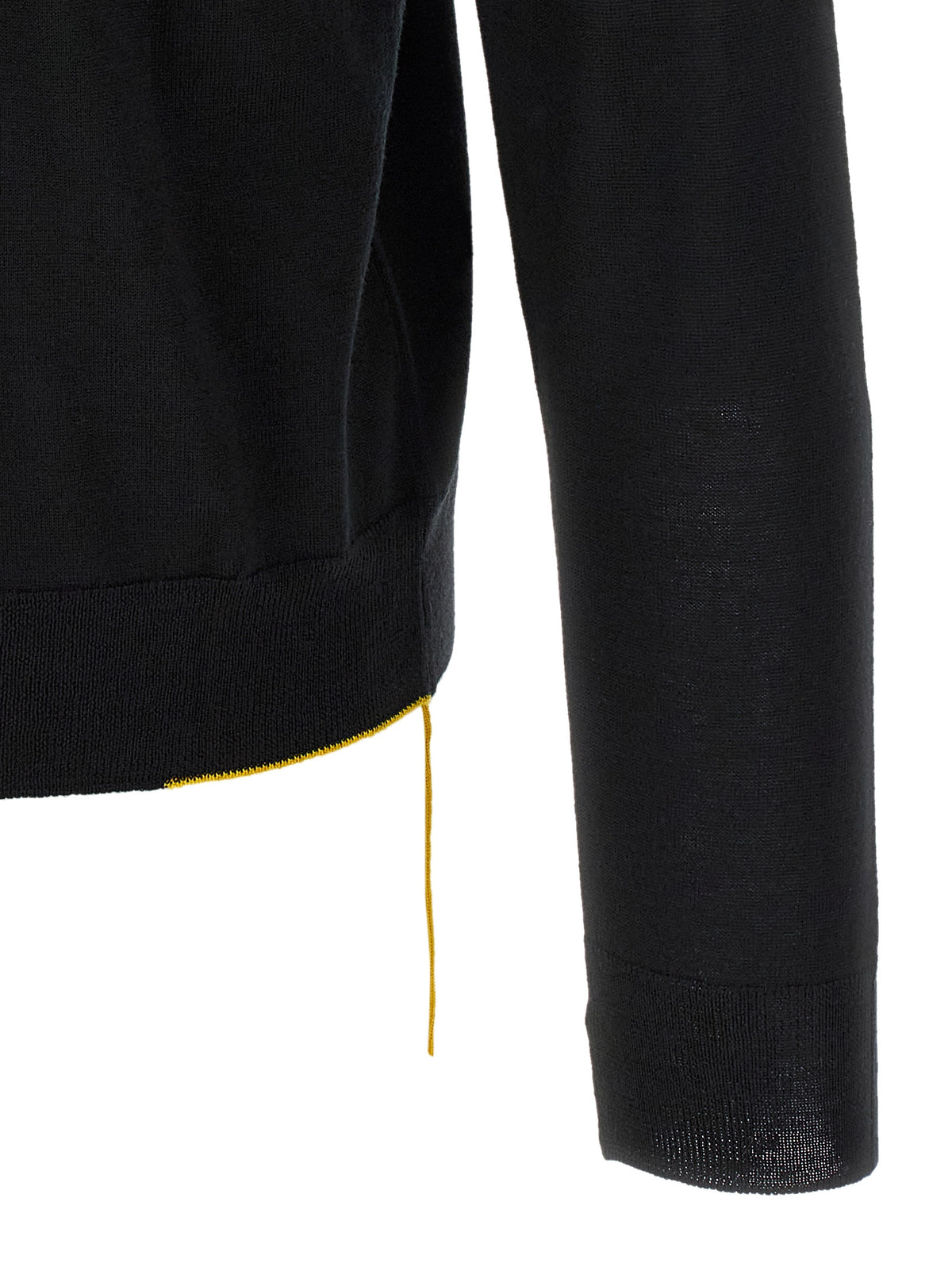 Fendi Yellow Stitching Sweater With Visible Thread