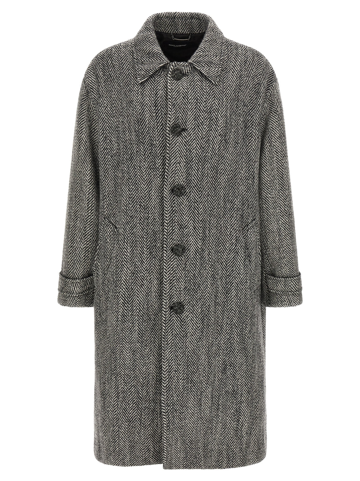 Dolce&Gabbana 'Chevron' Wool Coat