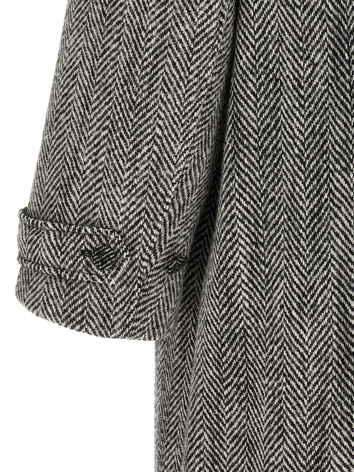 Dolce&Gabbana 'Chevron' Wool Coat