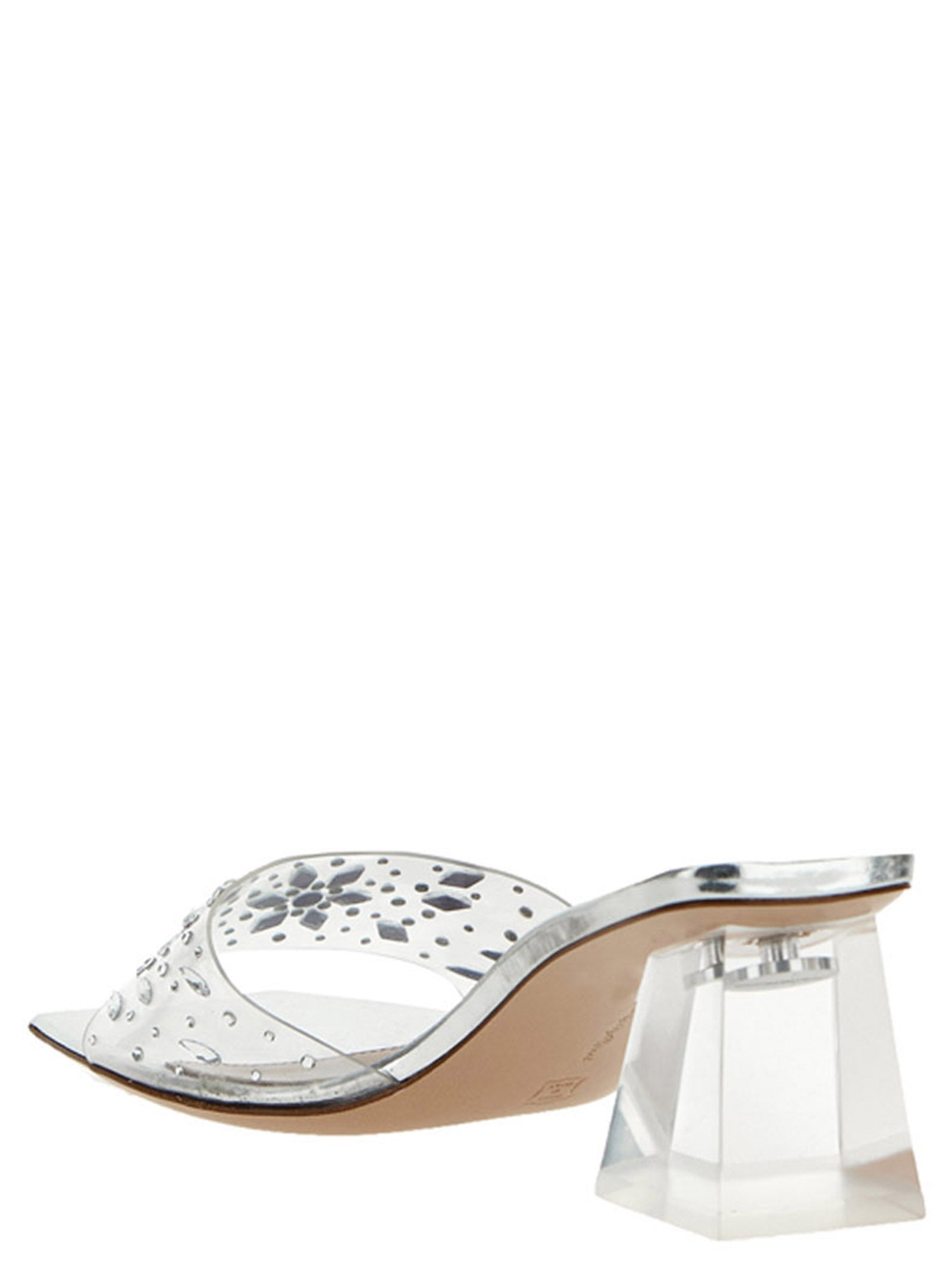 Gianvito Rossi Laminated Rhinestone Sandals