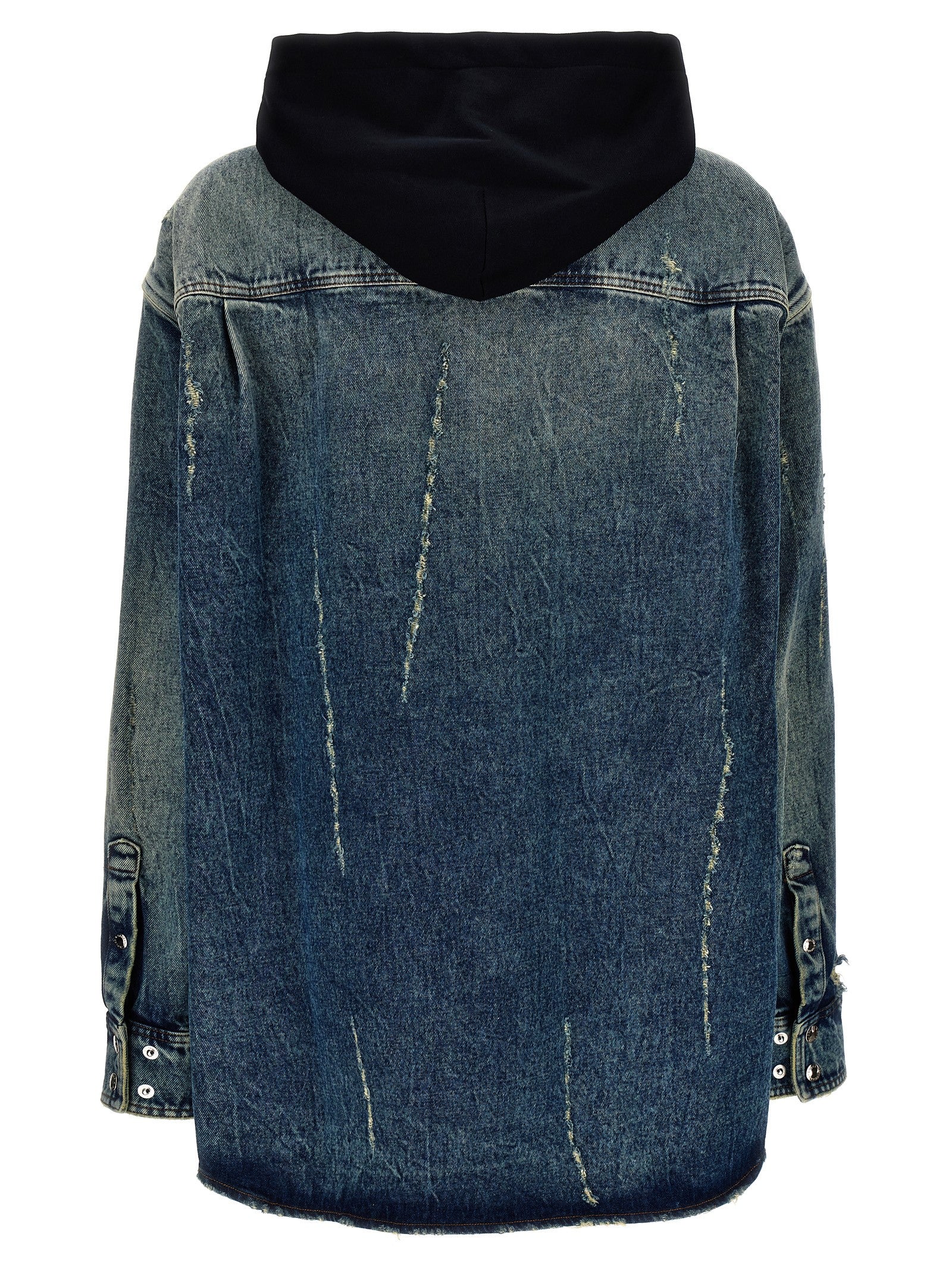 Dolce & Gabbana Denim Hooded Overshirt