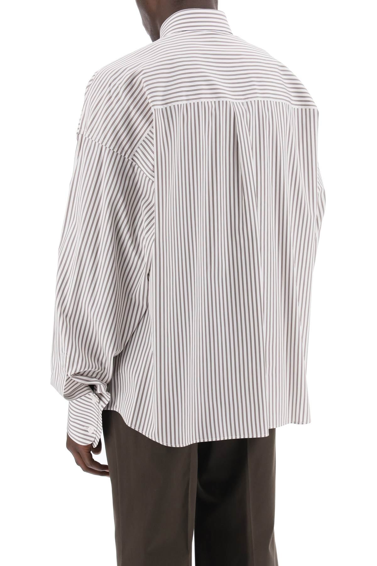 Dolce & Gabbana Oversized Striped Poplin Shirt