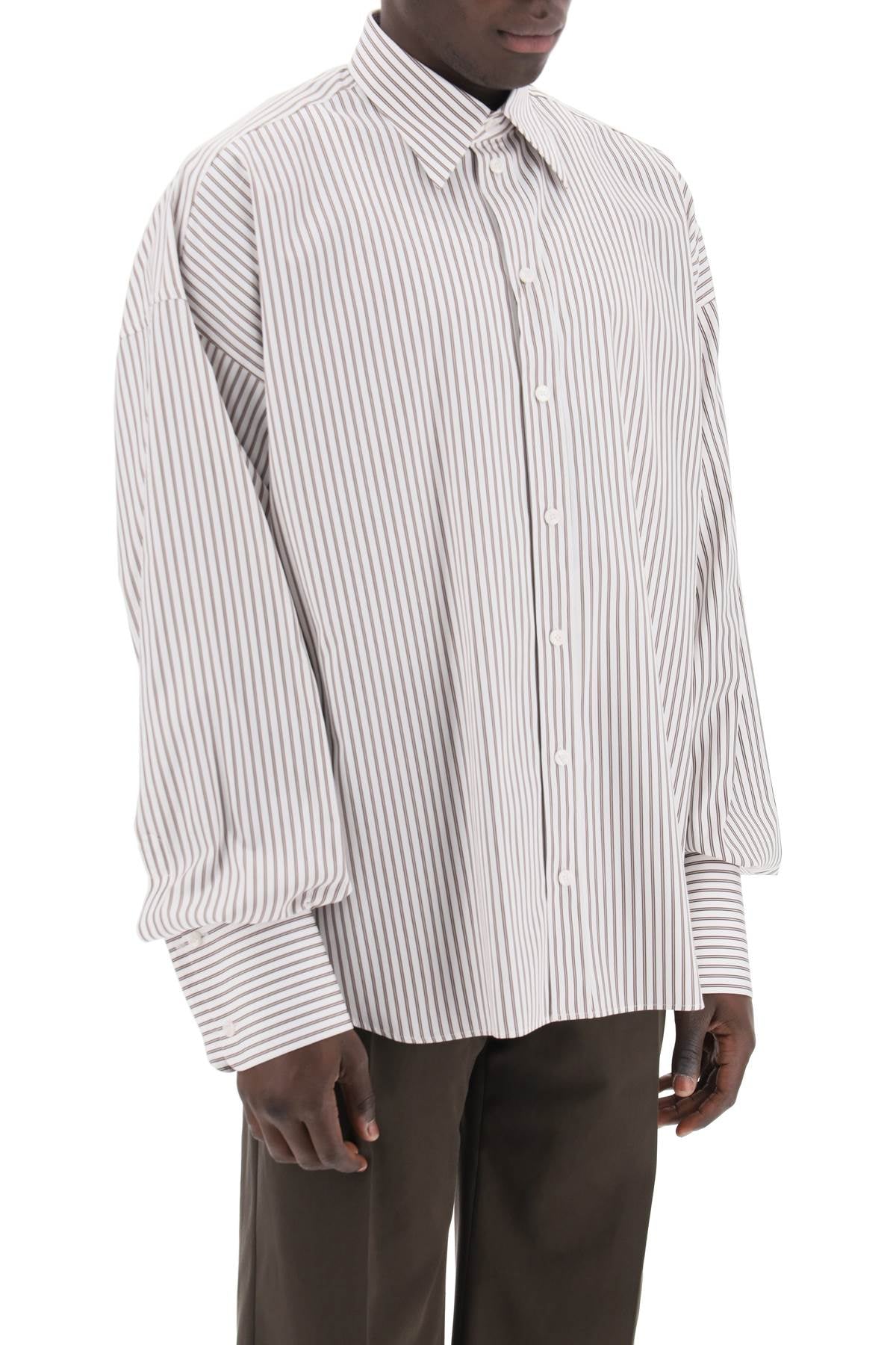 Dolce & Gabbana Oversized Striped Poplin Shirt