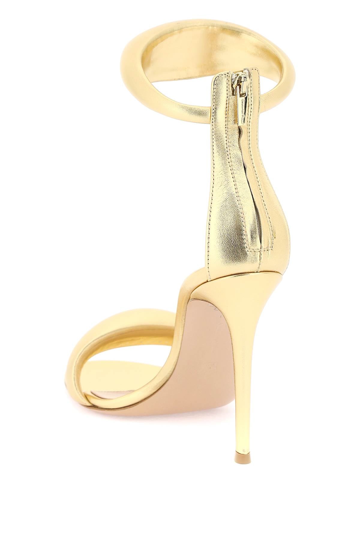 Gianvito Rossi Laminated Leather Bijoux Sandals