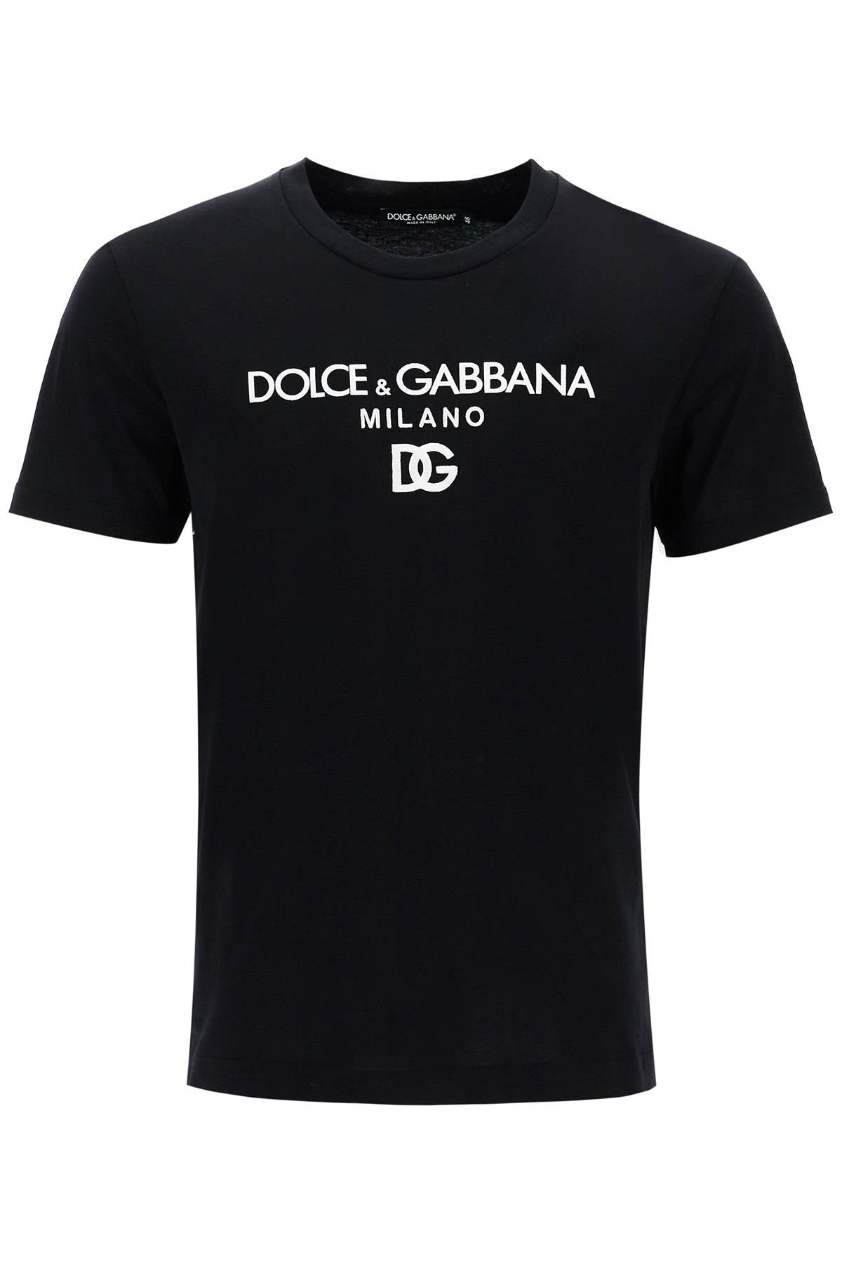 Dolce & Gabbana Dg Embroidered T-Shirt With Lettering Logo Print