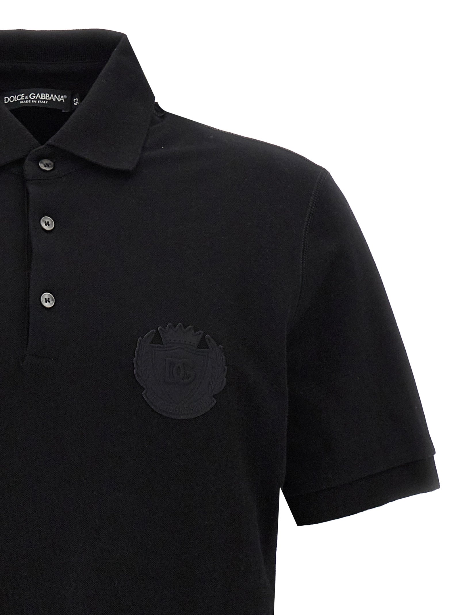 Dolce & Gabbana 'Patch Logo' Polo Shirt