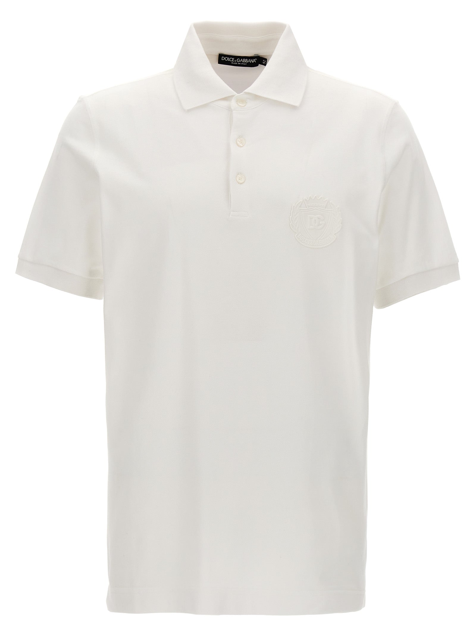 Dolce & Gabbana Logo Patch Polo Shirt