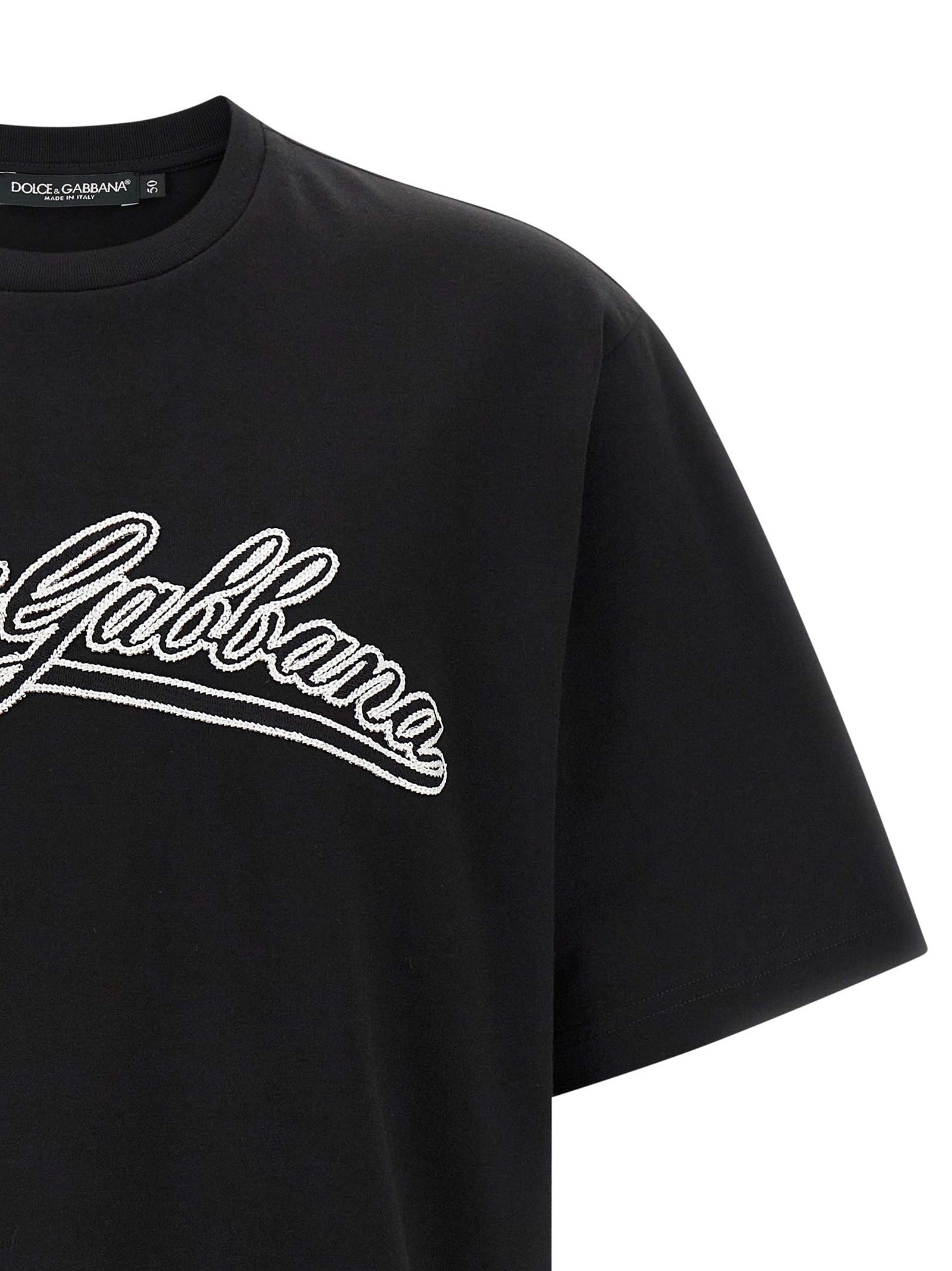 Dolce & Gabbana Logo Embroidery T-Shirt