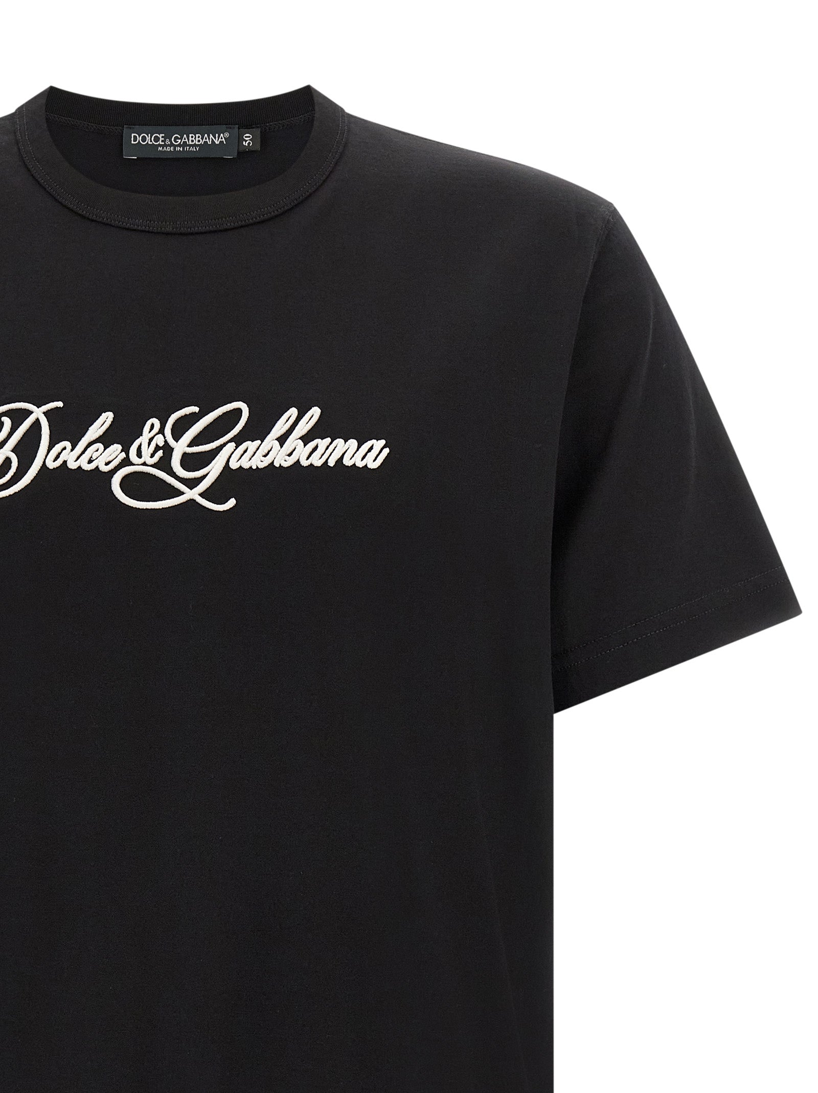 Dolce & Gabbana Logo Embroidery T-Shirt