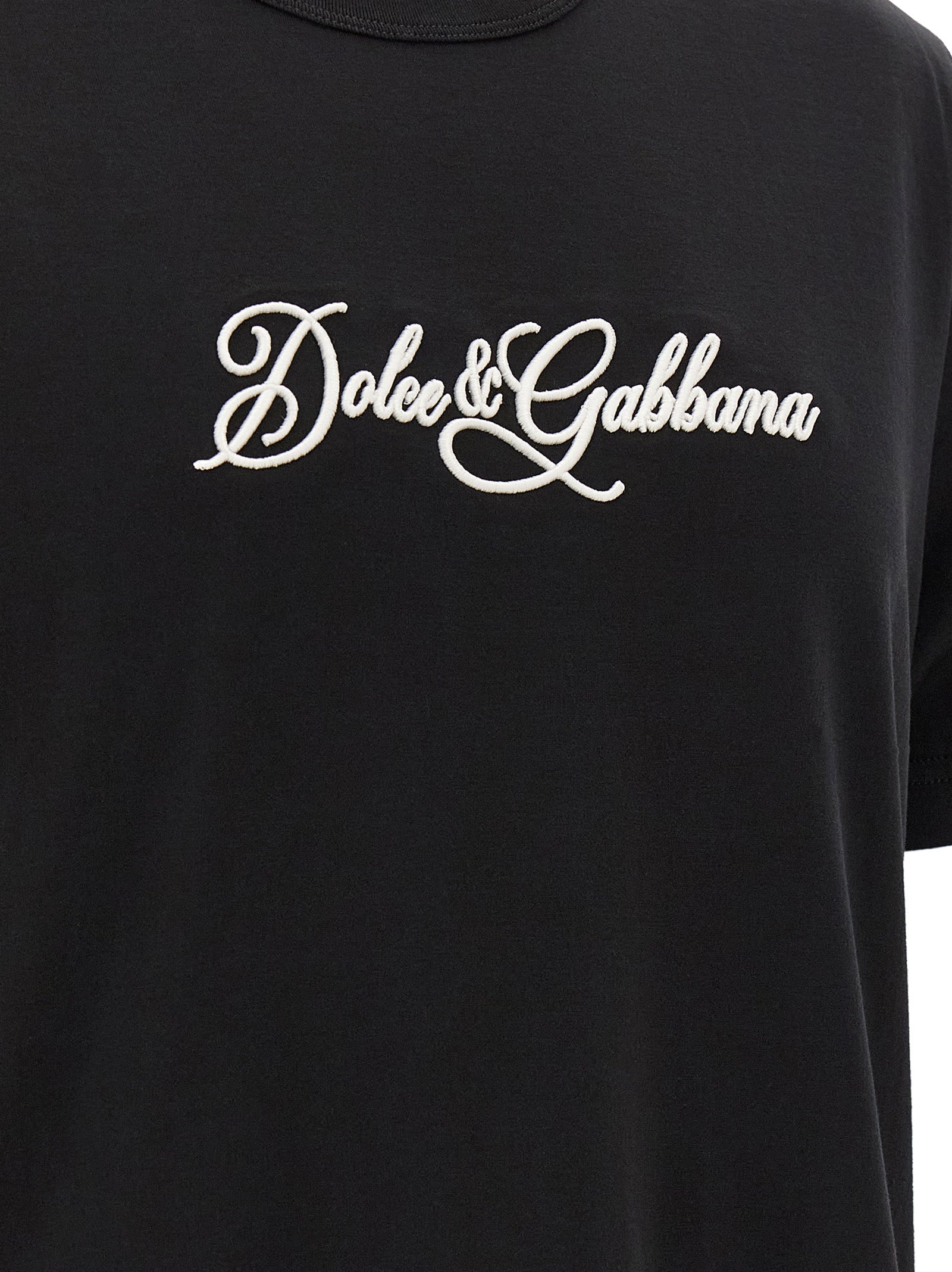 Dolce & Gabbana Logo Embroidery T-Shirt