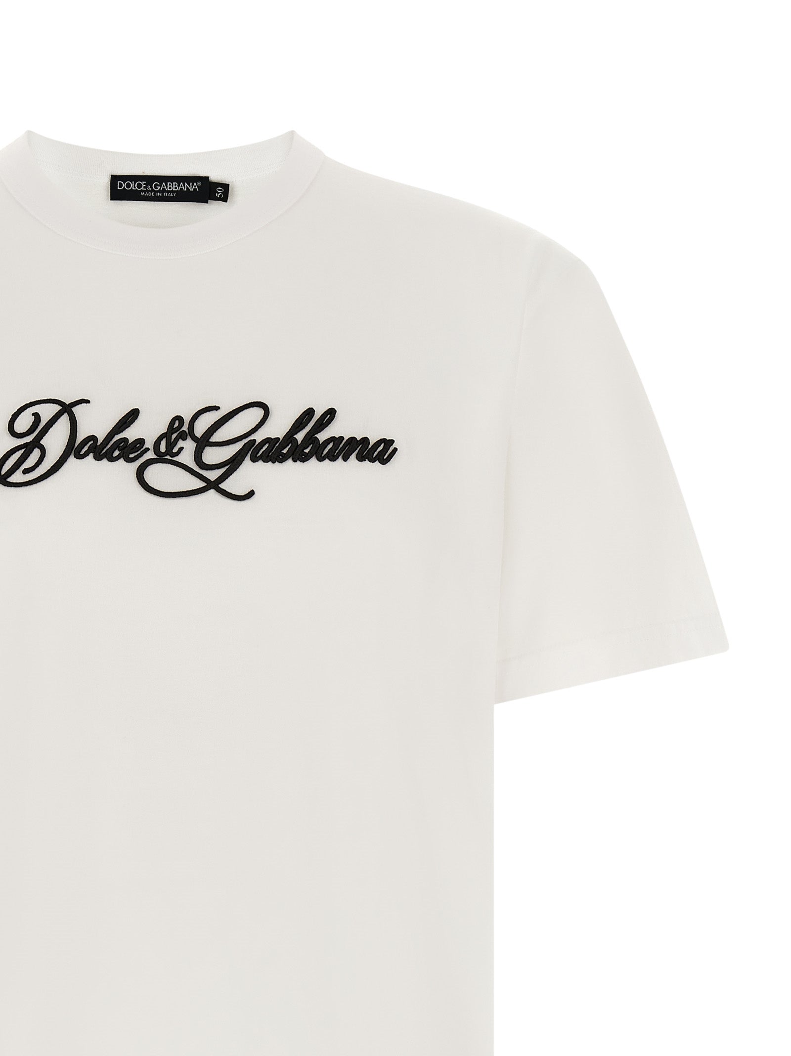 Dolce & Gabbana Logo Embroidery T-Shirt