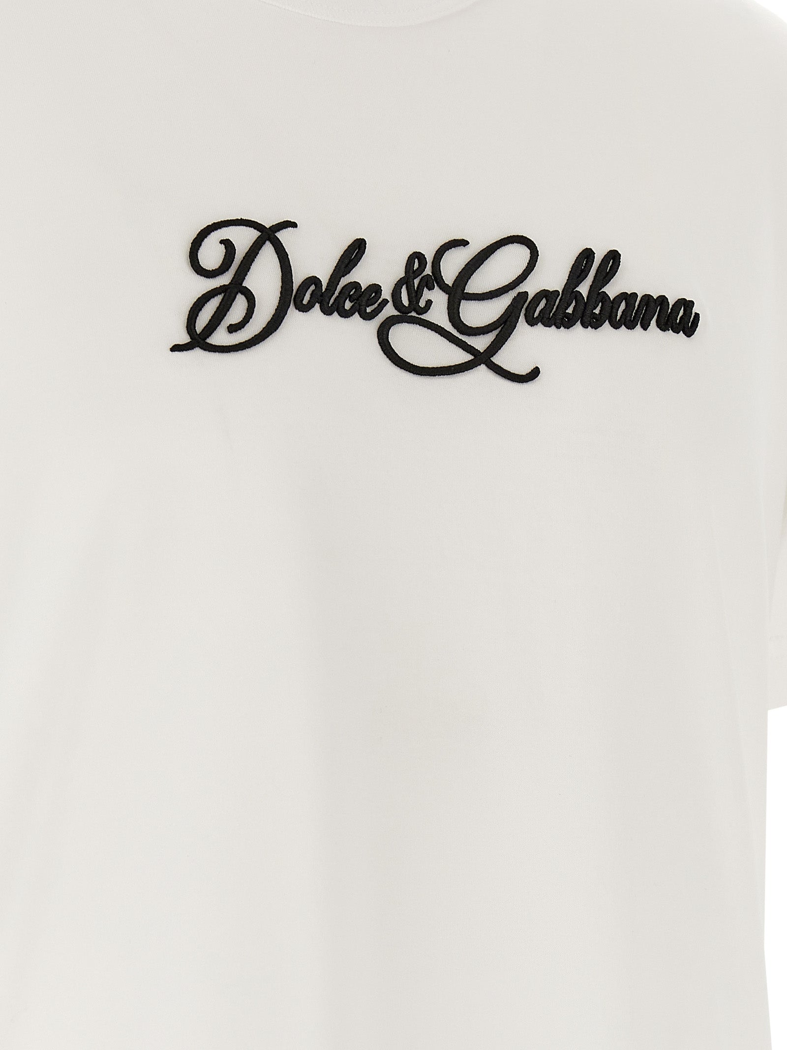 Dolce & Gabbana Logo Embroidery T-Shirt