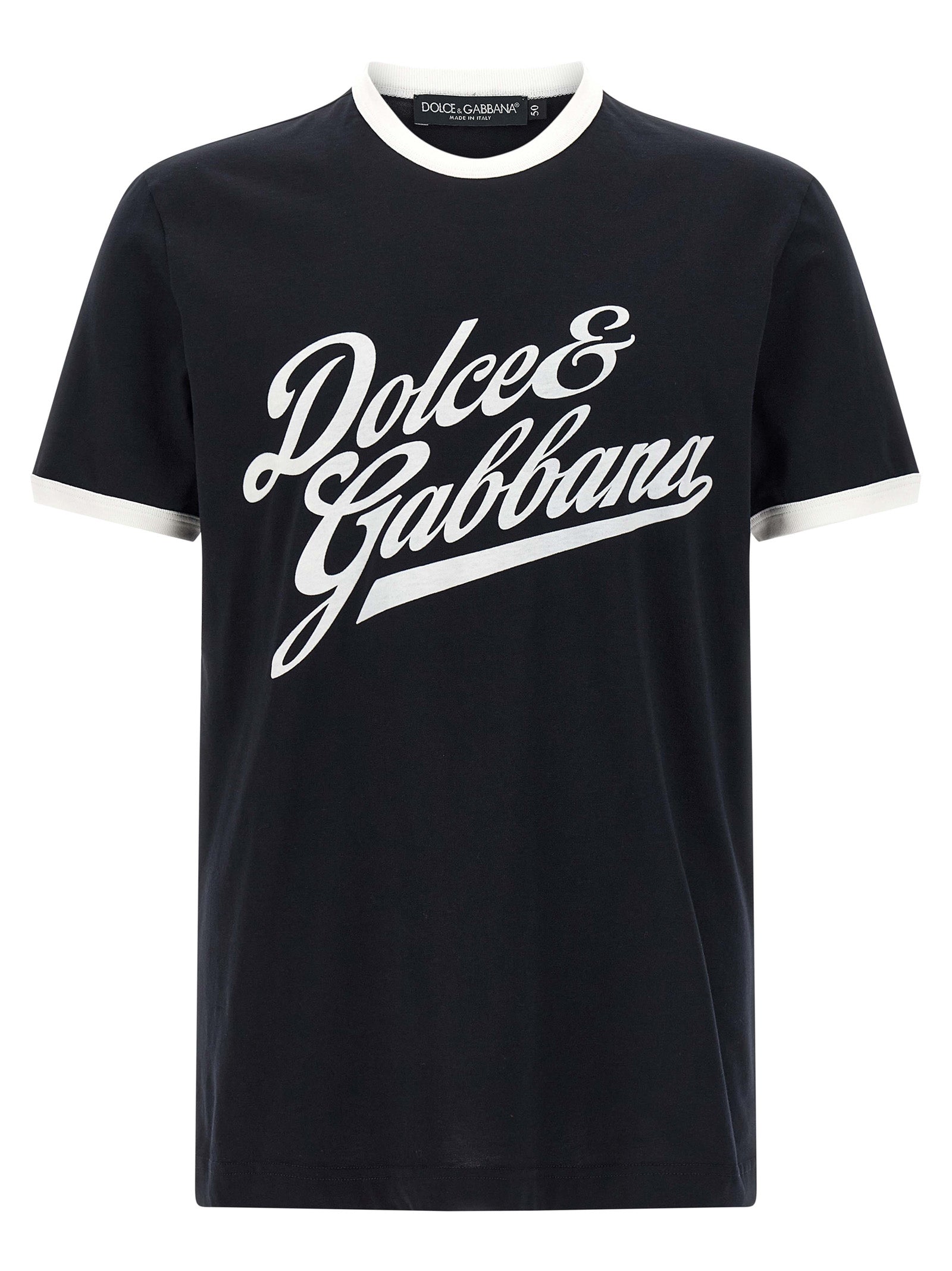 Dolce & Gabbana Velvet Logo T-Shirt