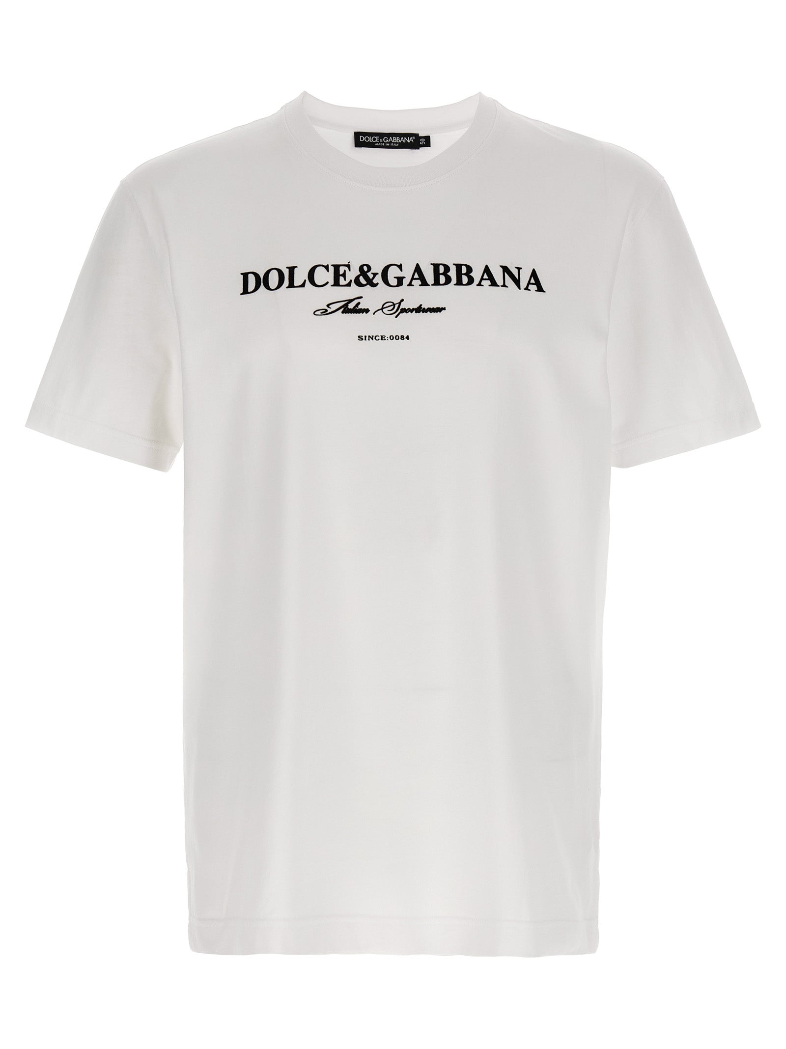 Dolce & Gabbana Flock Print T-Shirt