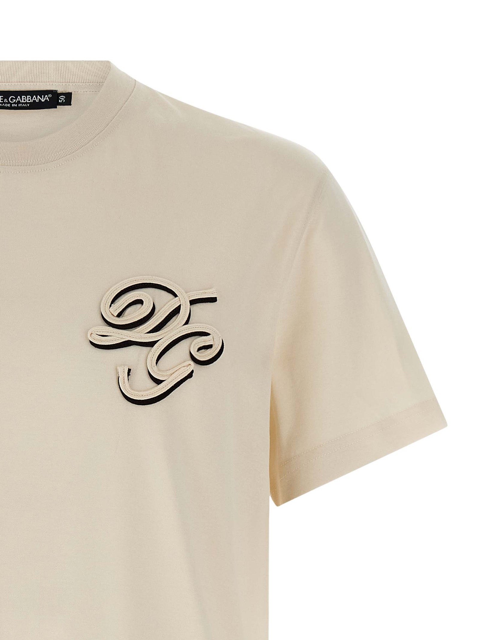 Dolce & Gabbana Double Embroidery T-Shirt
