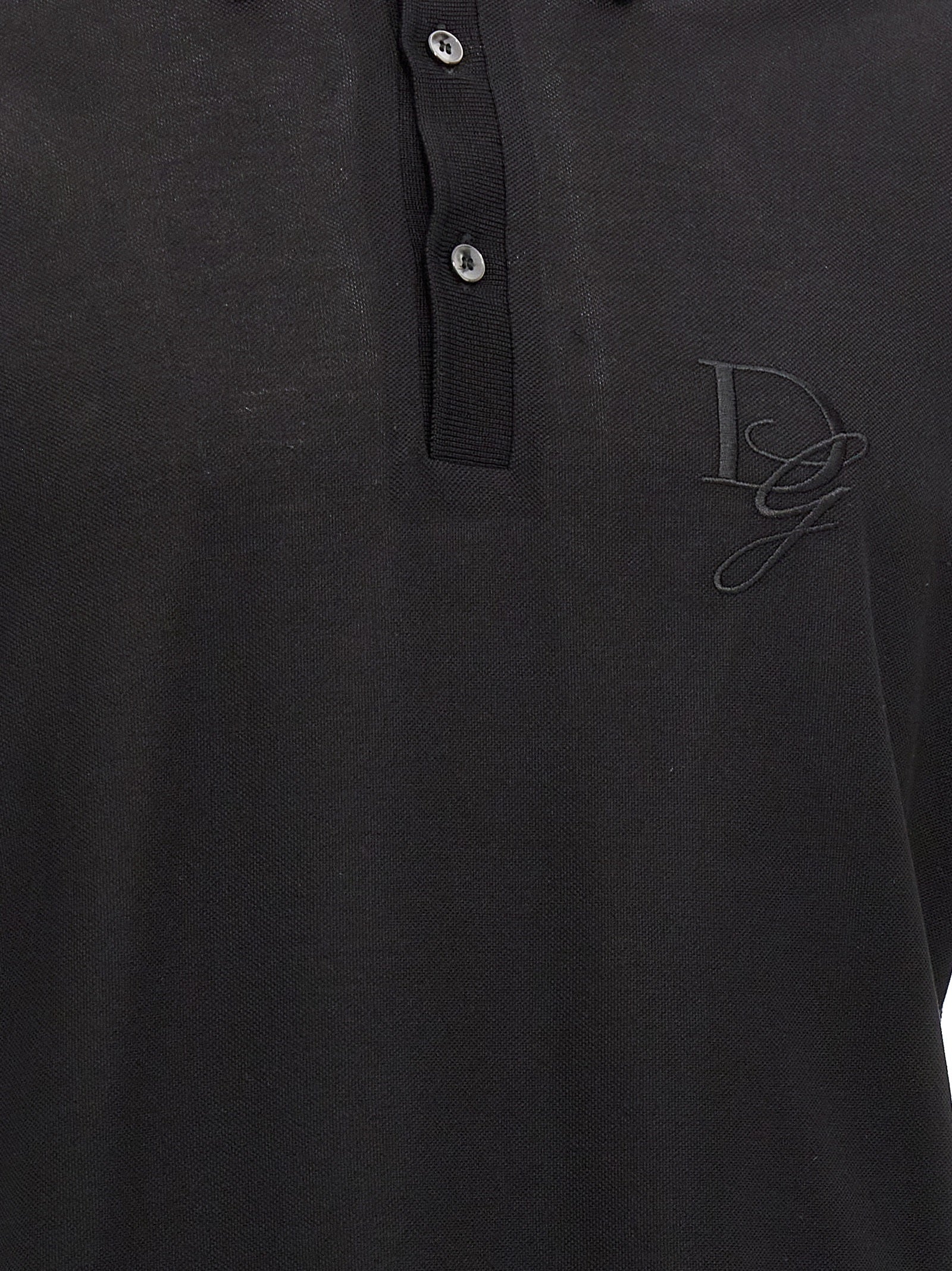 Dolce & Gabbana Logo Embroidery Polo Shirt