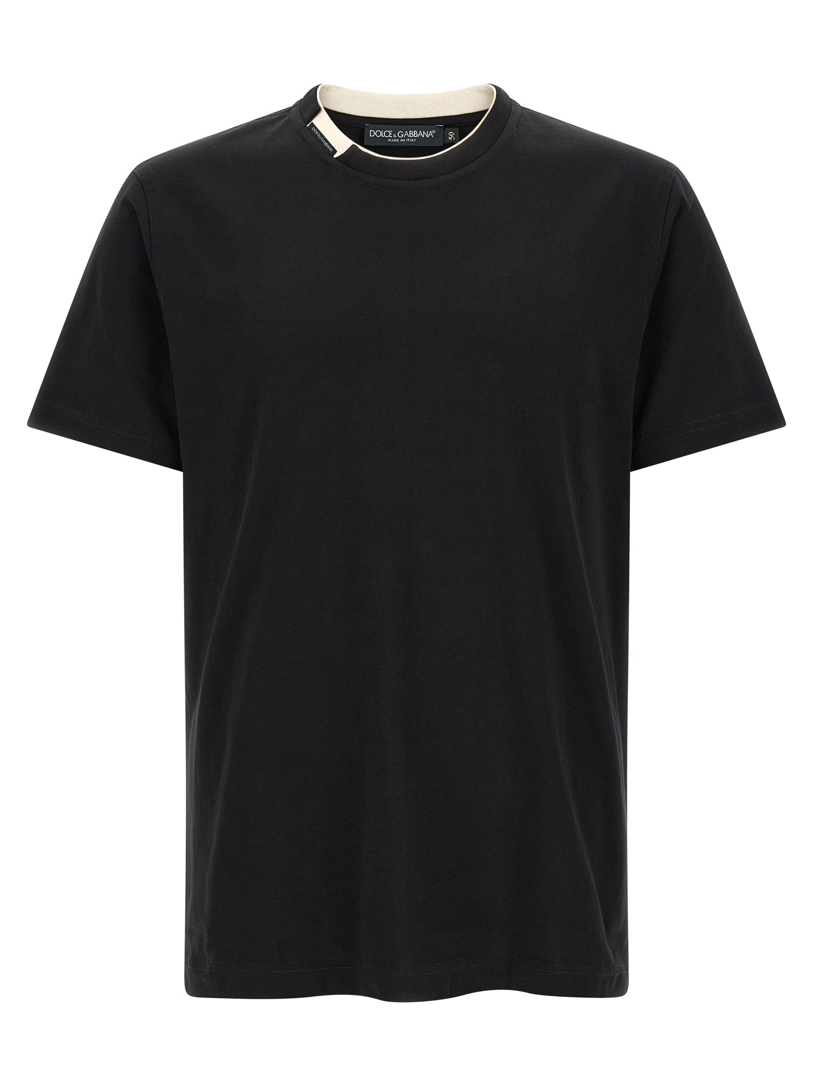 Dolce & Gabbana Double-Layer Collar T-Shirt