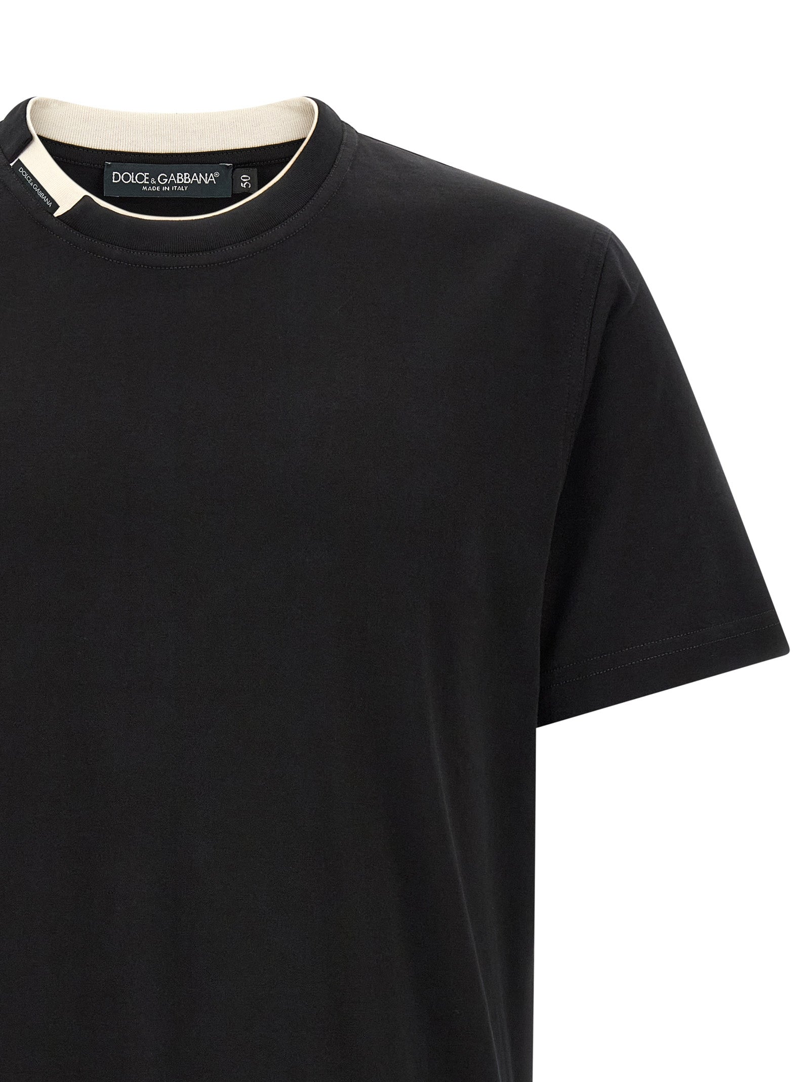 Dolce & Gabbana Double-Layer Collar T-Shirt