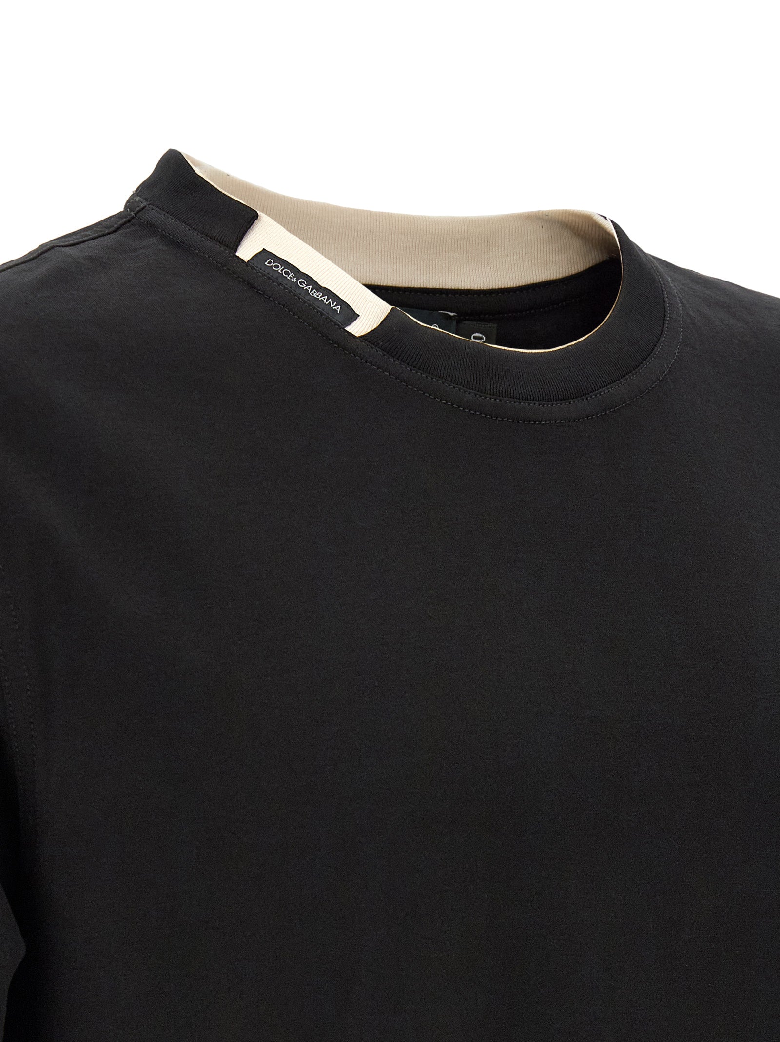 Dolce & Gabbana Double-Layer Collar T-Shirt