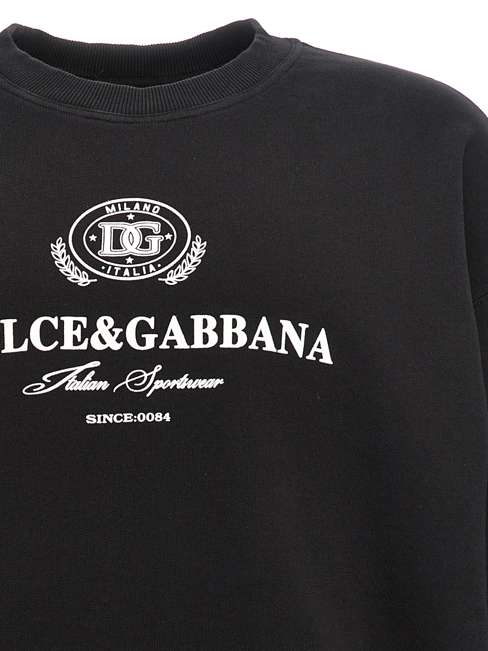 Dolce & Gabbana Flocked Logo Sweatshirt