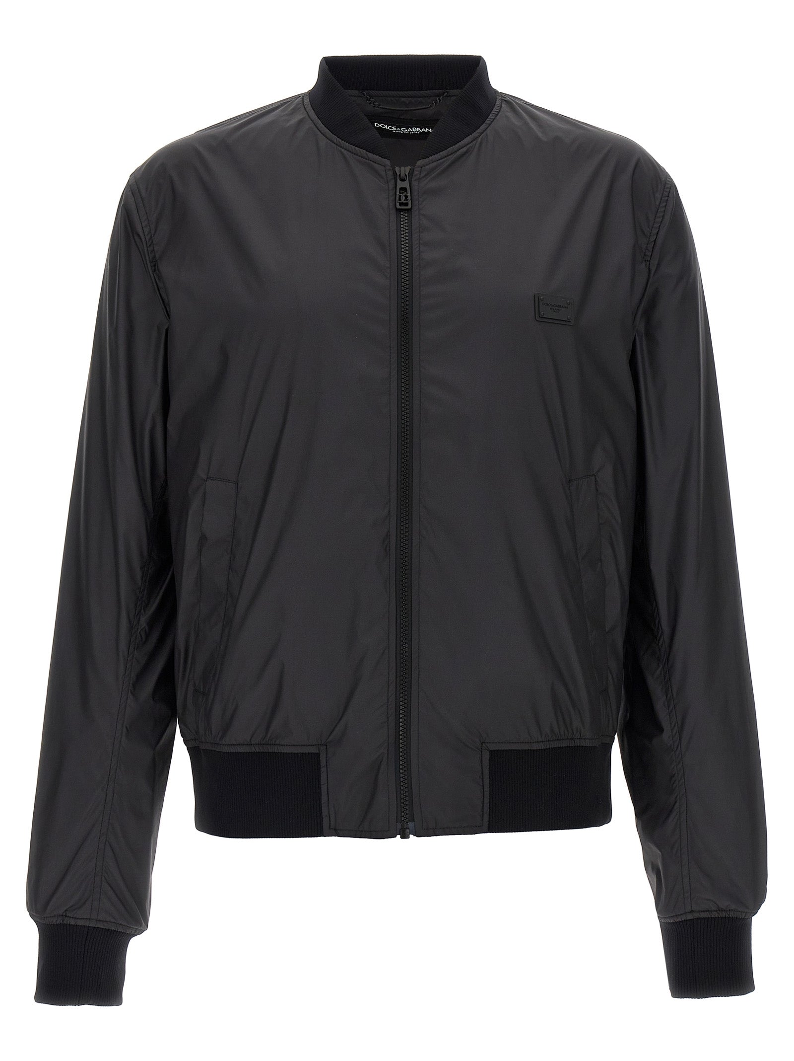 Dolce & Gabbana Logo Plaque Bomber Jacket