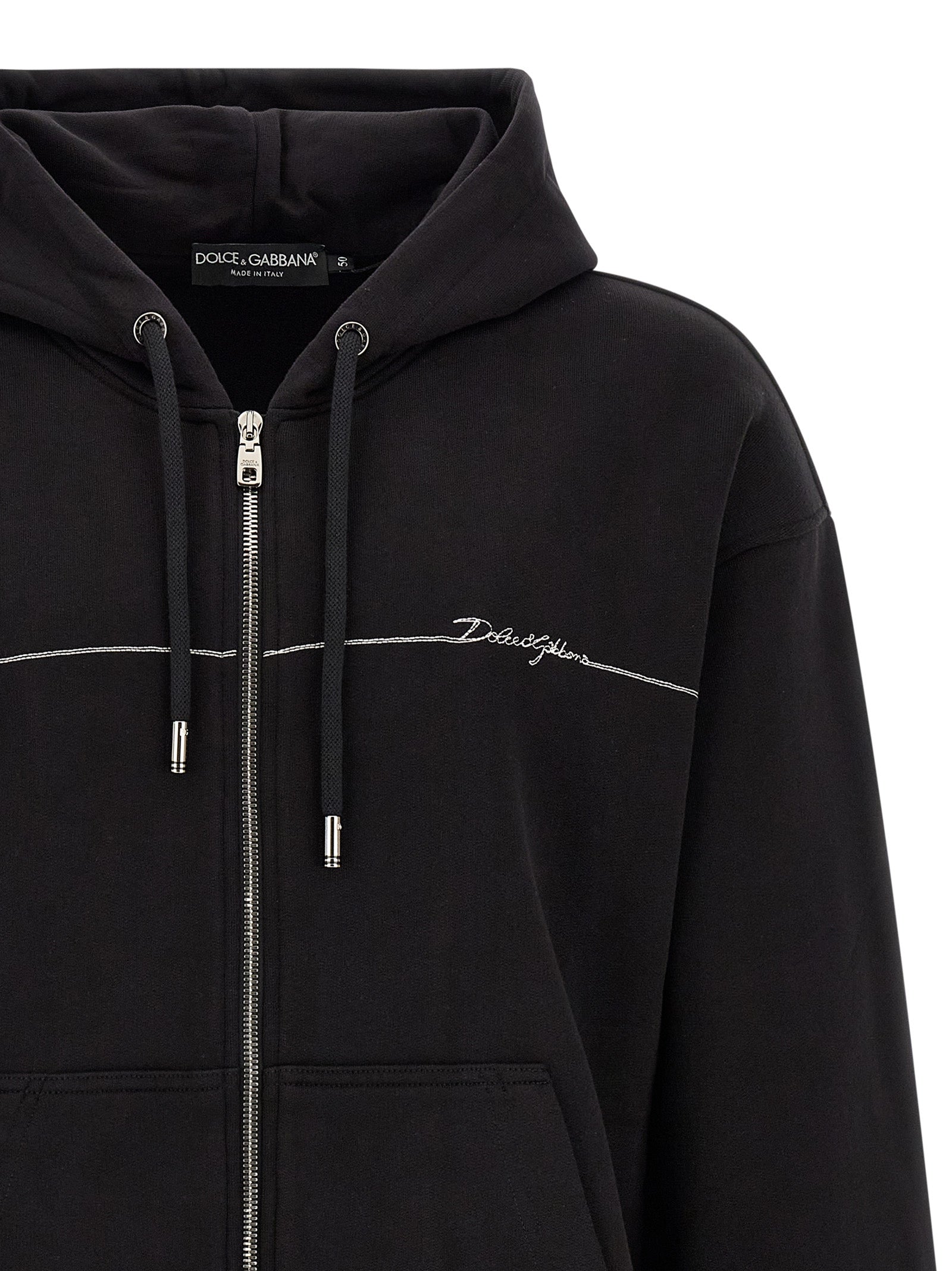 Dolce & Gabbana Logo Embroidery Hoodie