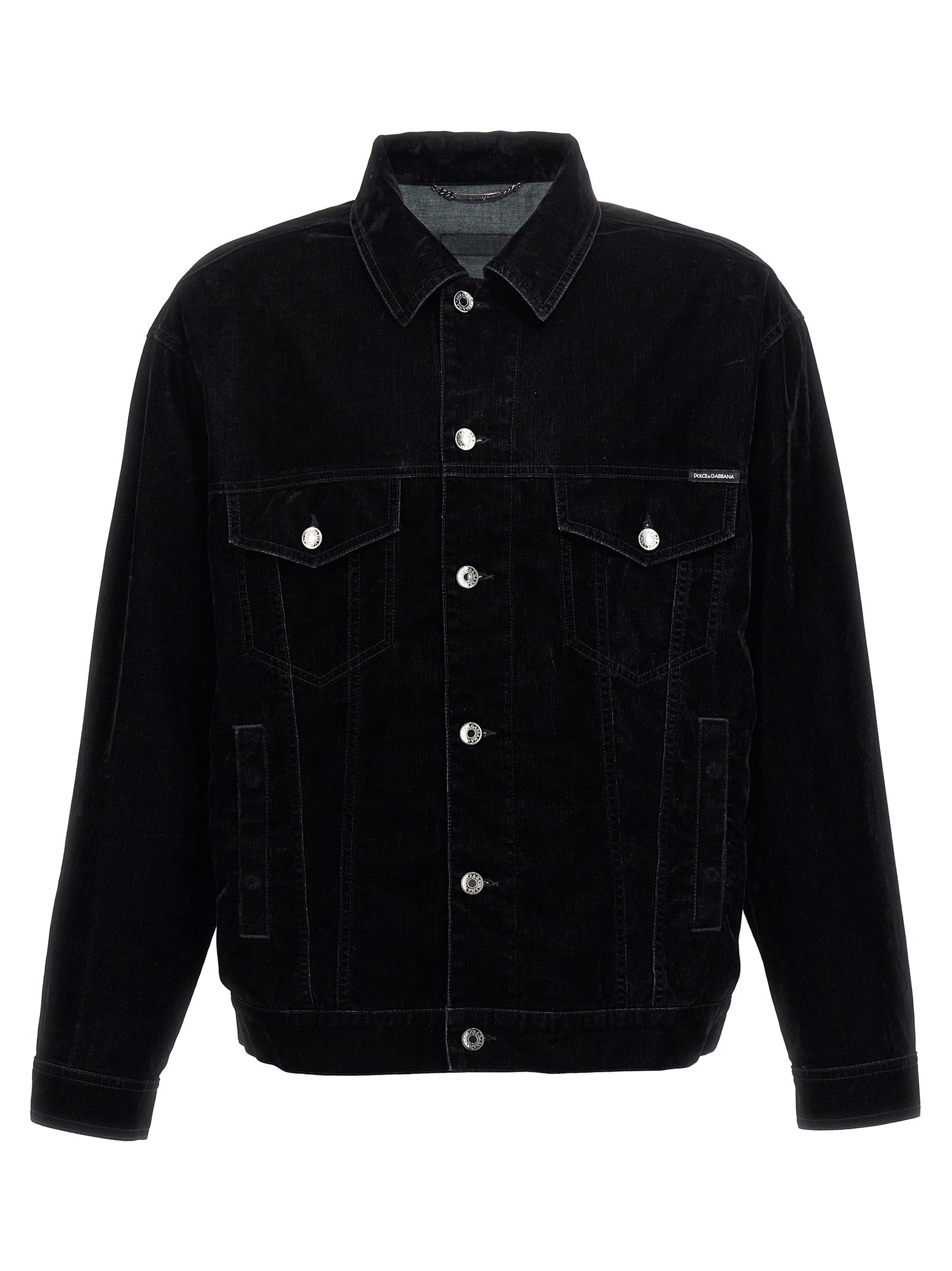 Dolce & Gabbana Velvet Shirt Jacket