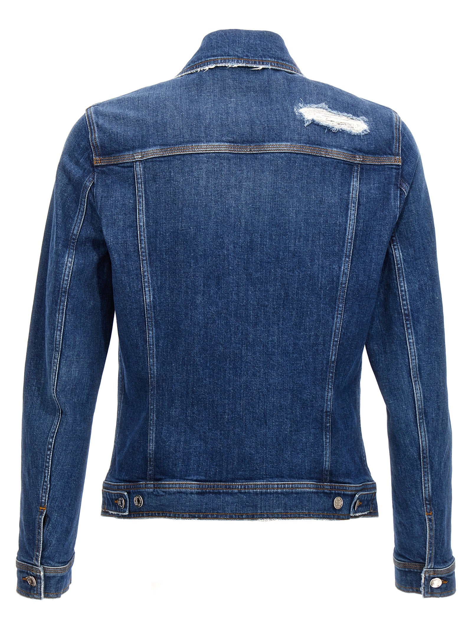 Dolce & Gabbana Denim Jacket With Used Effect