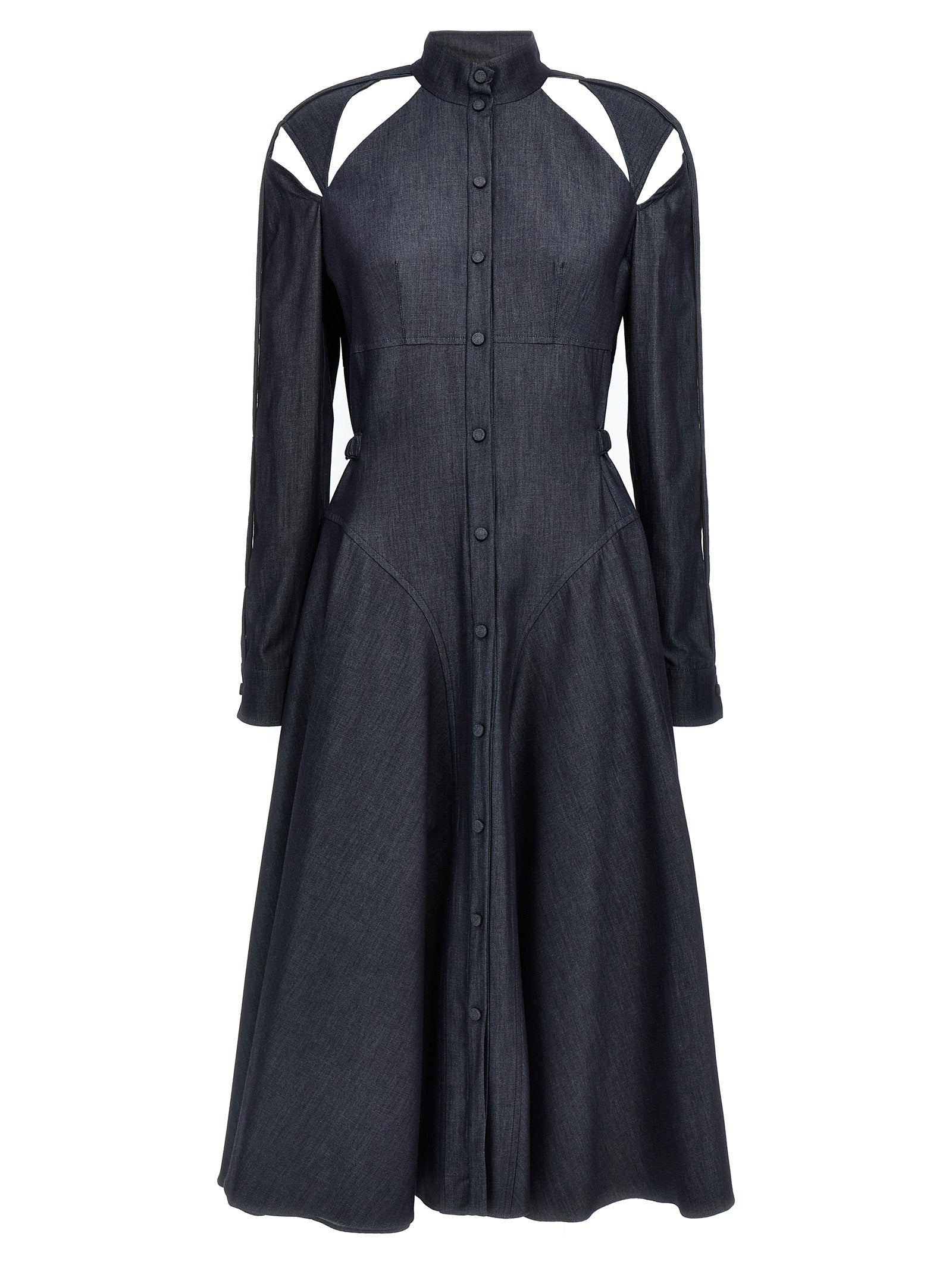 Giovanni Bedin Cut-Out Denim Dress