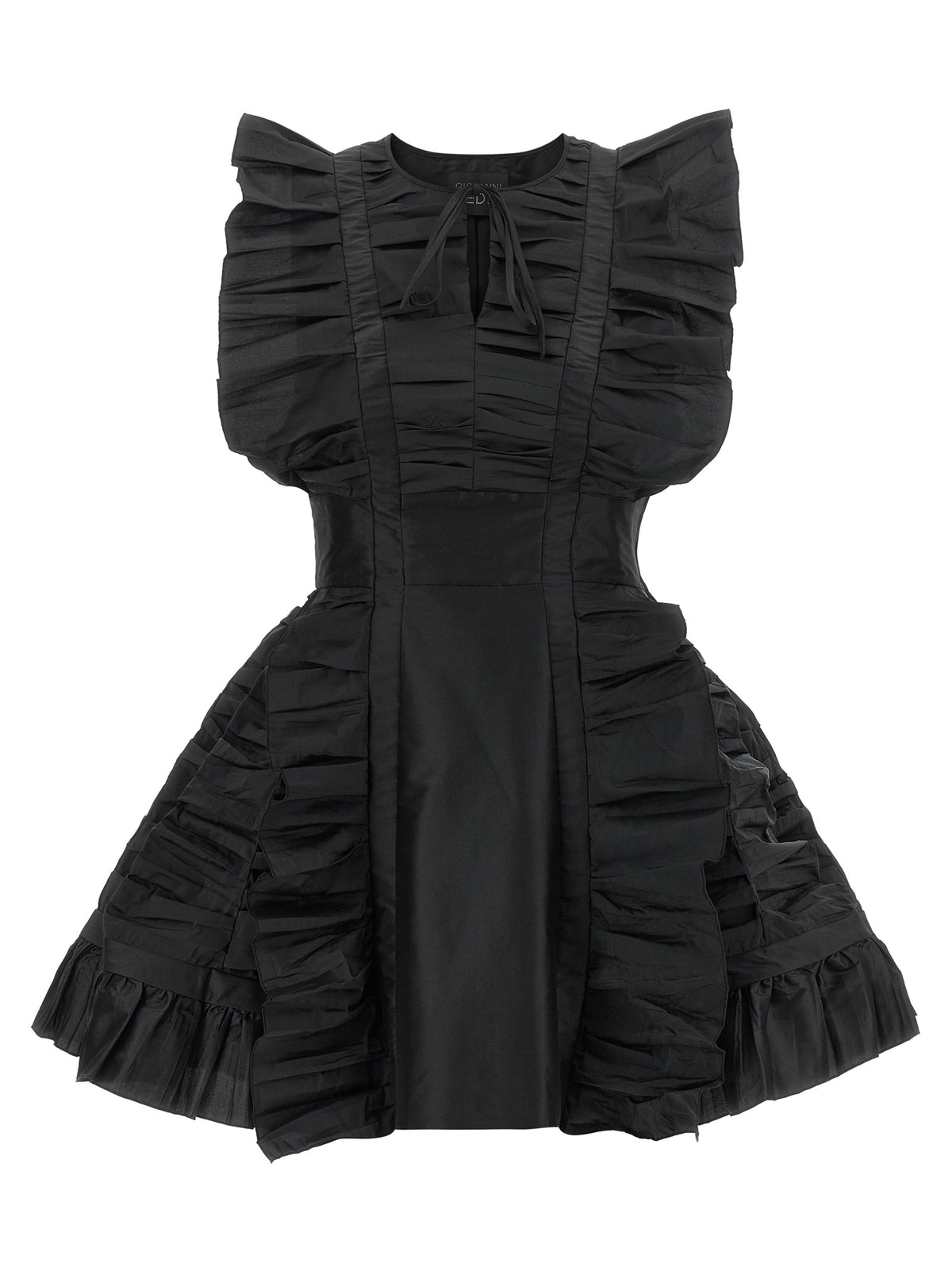 Giovanni Bedin Black Ruffle Dress