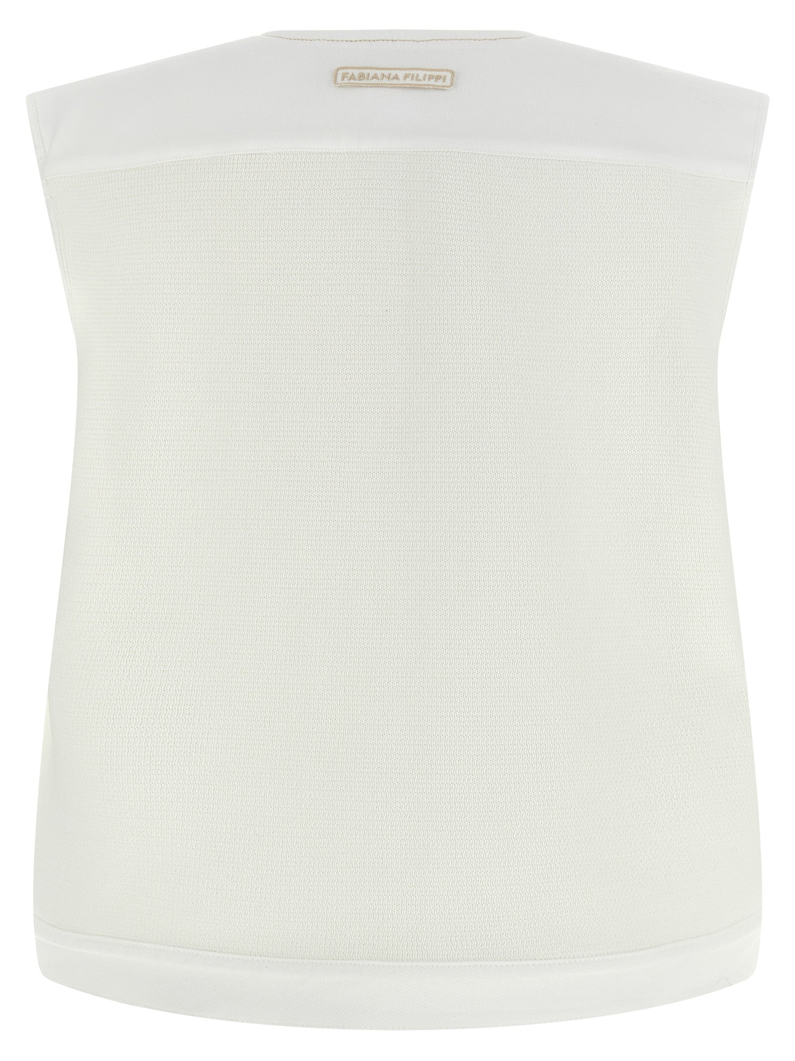 Fabiana Filippi Denim And Knit Vest