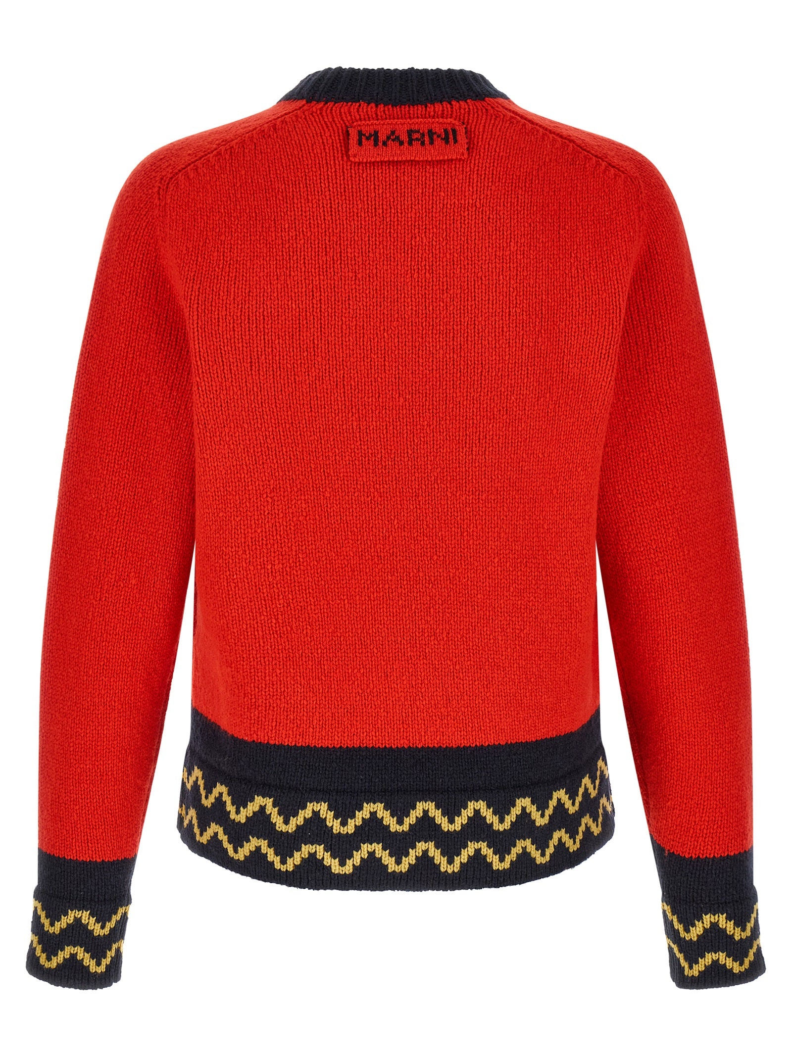 Marni Geometric Intarsia Sweater