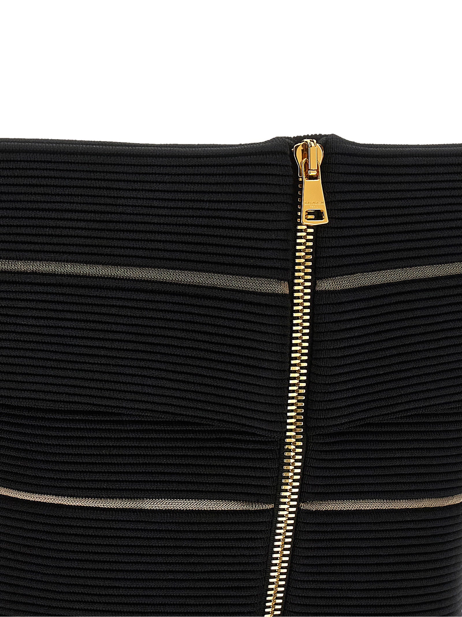 Balmain Off-The-Shoulder Crop Top